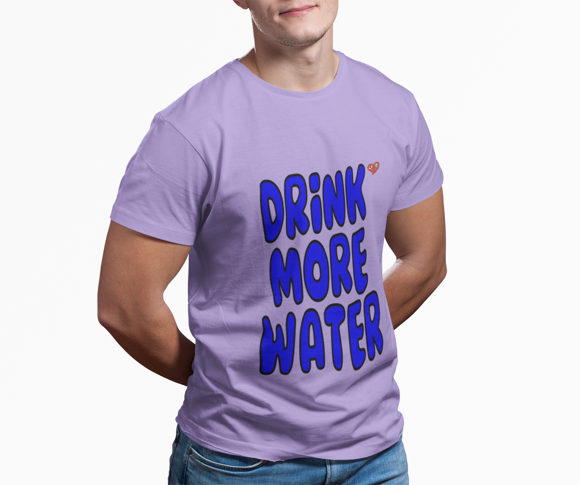 Drink More Water T-Shirt — Bold Blue Reminder Tee product thumbnail image Drink More Water T-Shirt — Bold Blue Reminder Tee product thumbnail image