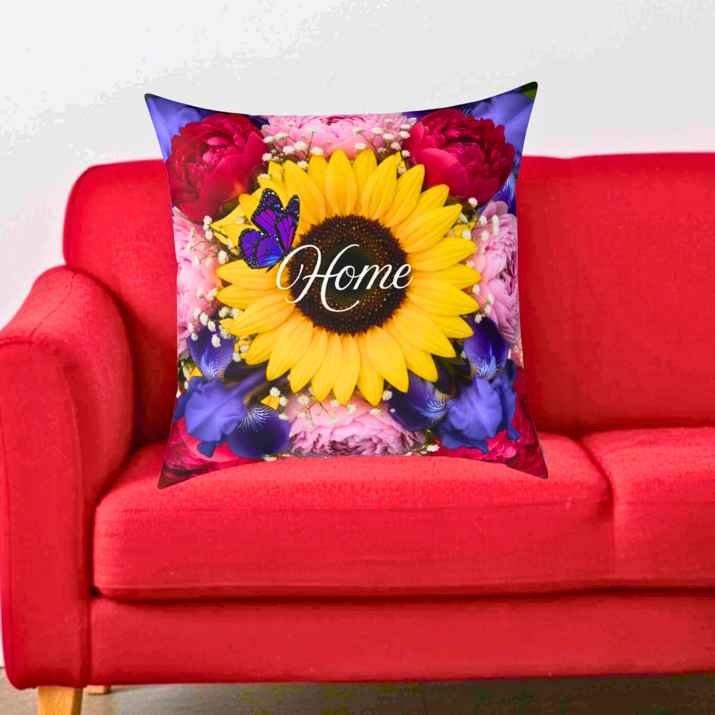 Sunflower Pillow | Floral Throw Cushion, Bright Summer Flower Decor | New Home Gift Idea product thumbnail image Sunflower Pillow | Floral Throw Cushion, Bright Summer Flower Decor | New Home Gift Idea product thumbnail image