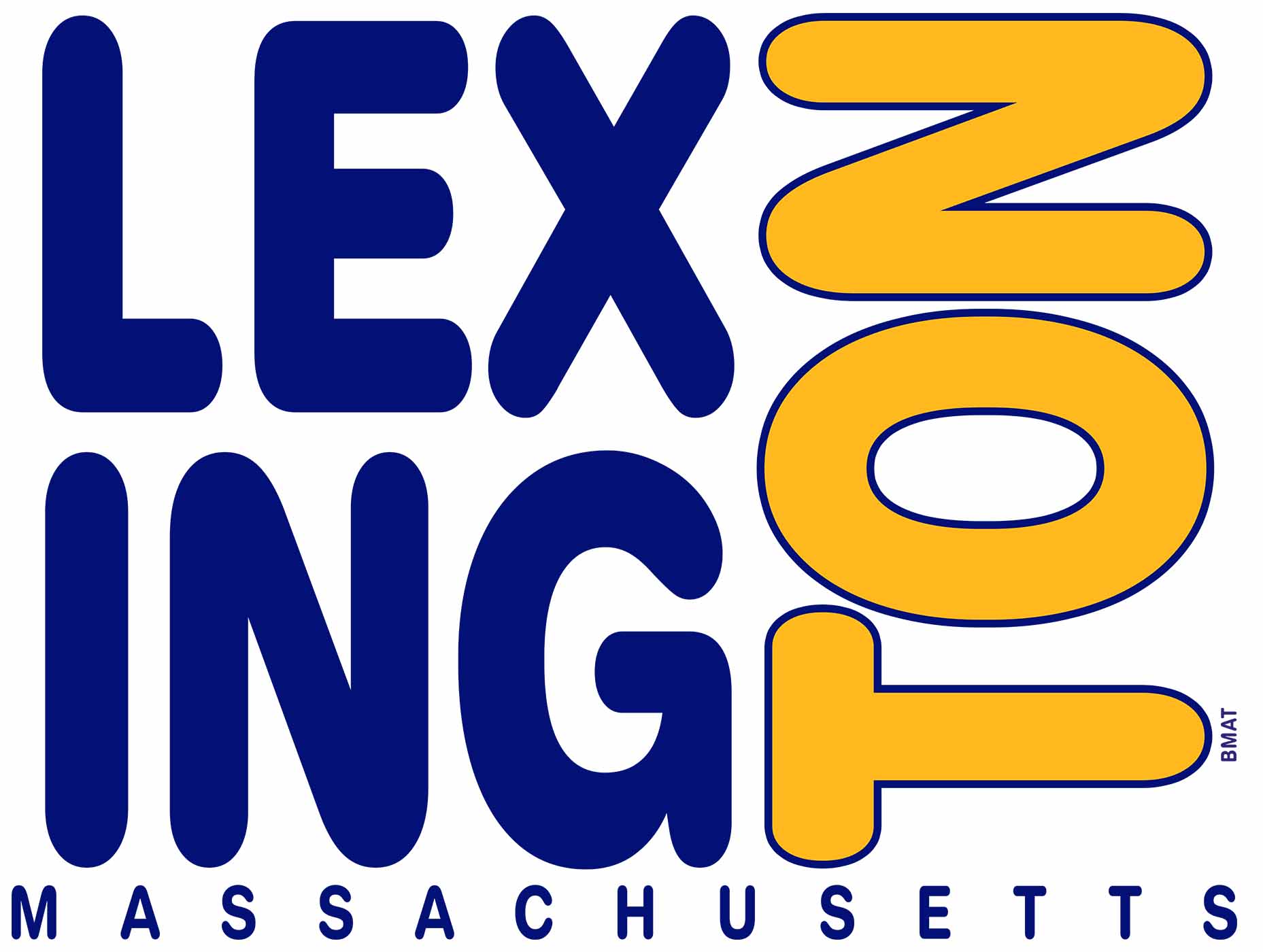 Lexington MA T-Shirt, Blue Gold Minuteman Alumni Pride Design, Unisex Heavy Cotton product thumbnail image