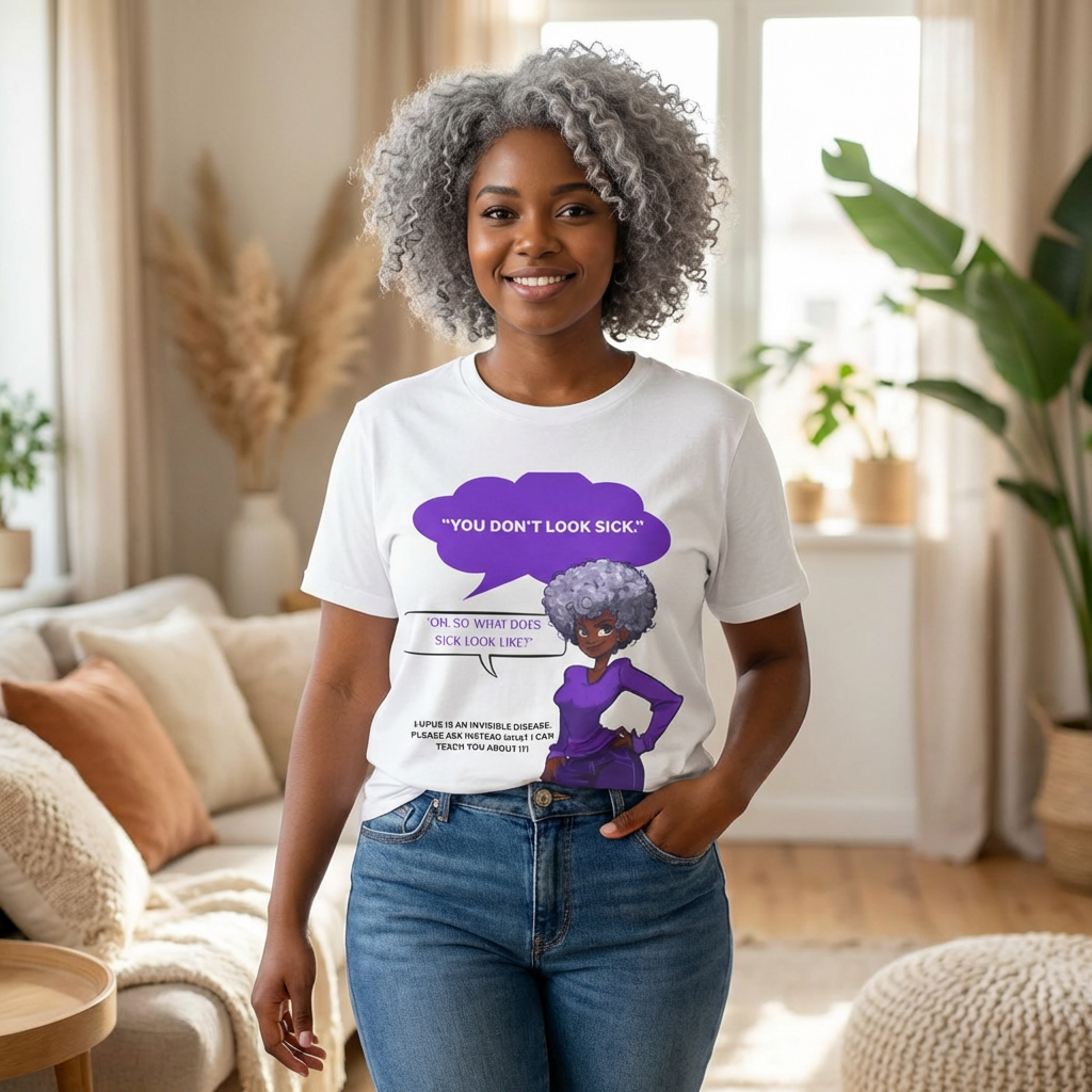 Lupus Awareness Tee — "You Don't Look Sick" Invisible Illness Empowerment Shirt product thumbnail image