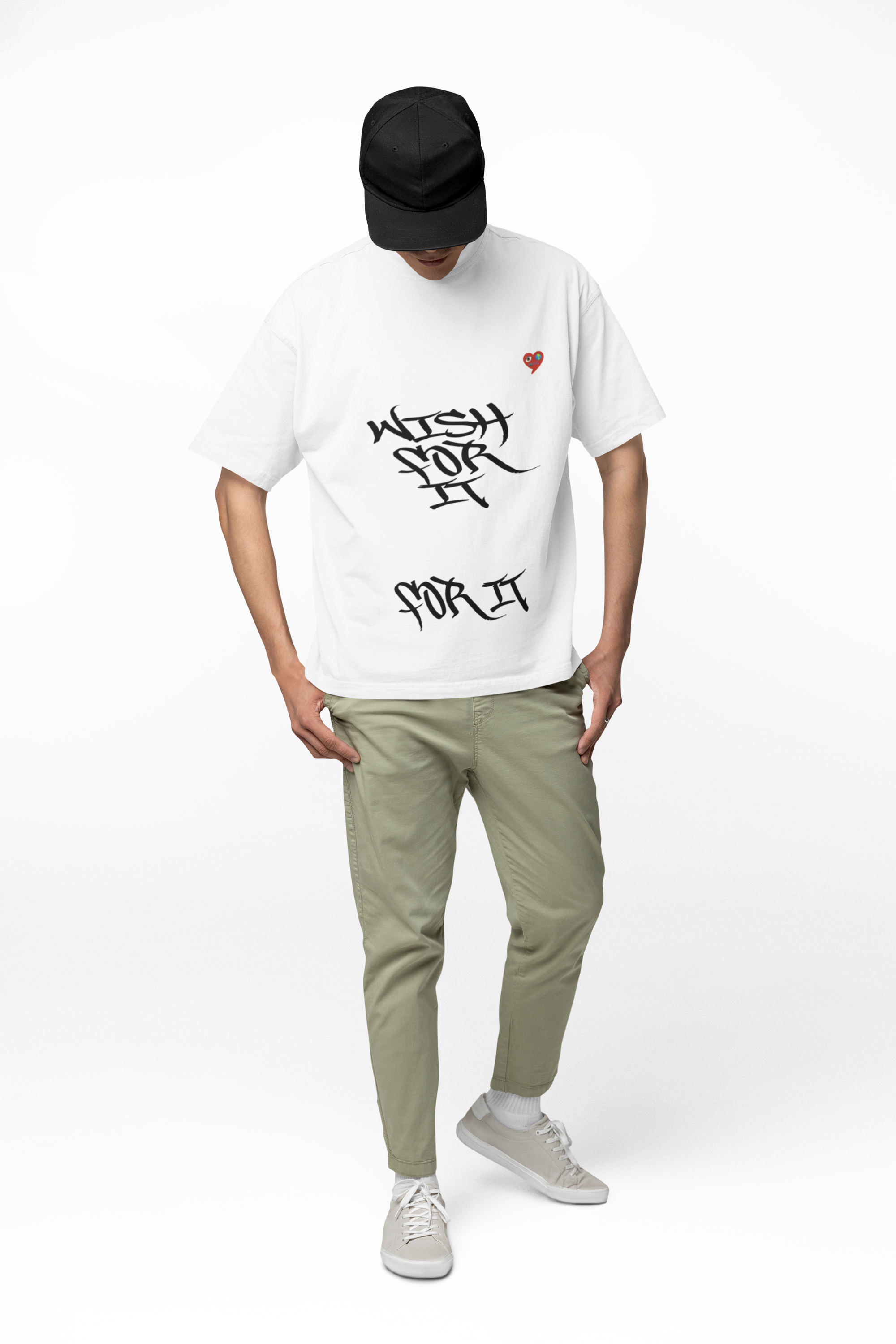 Don"t Wish For it Work for It Tee — Graffiti Script Heart Graphic T-Shirt product thumbnail image Don"t Wish For it Work for It Tee — Graffiti Script Heart Graphic T-Shirt product thumbnail image