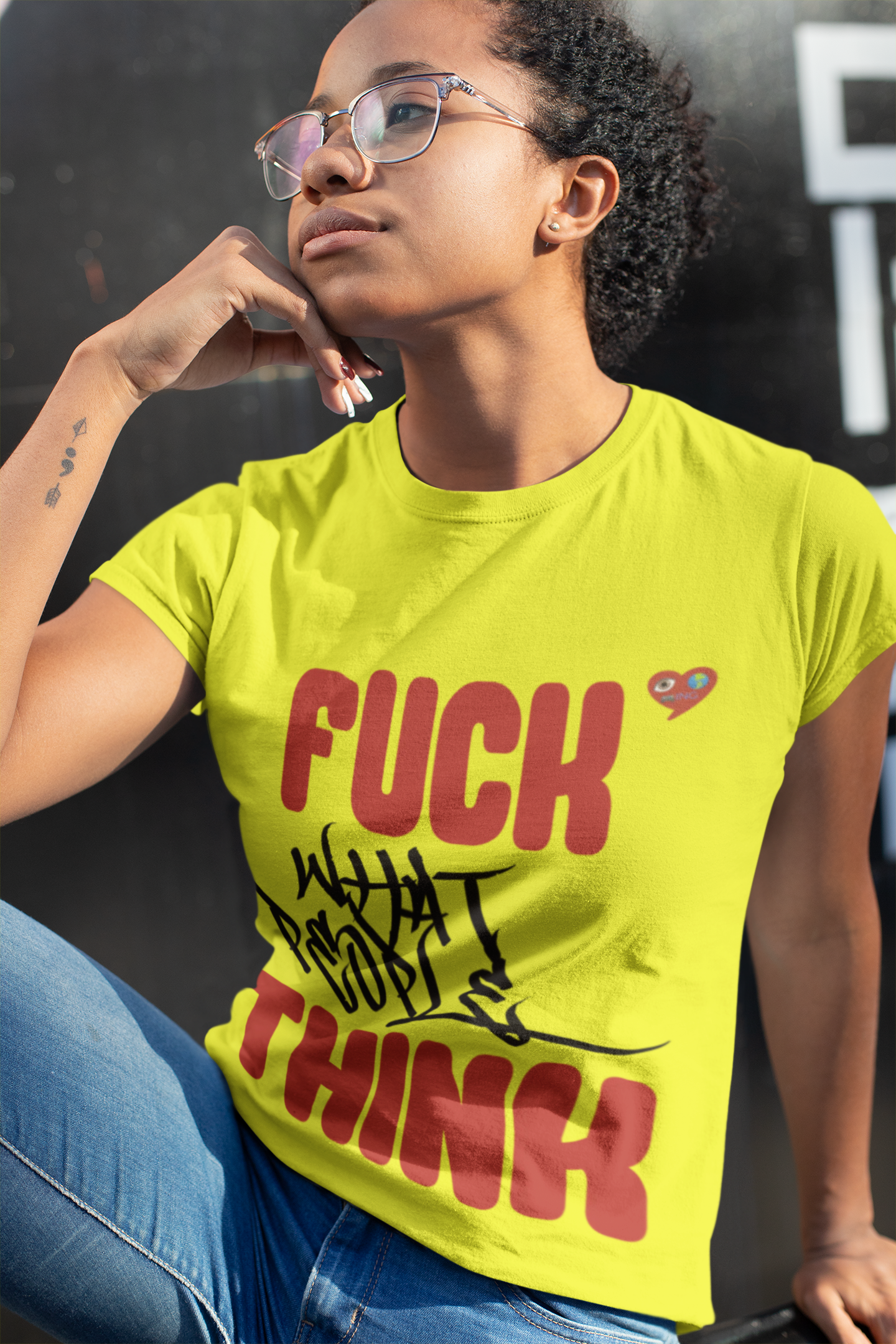 Fuck What People Think Tee – Graphic Statement T-Shirt product thumbnail image Fuck What People Think Tee – Graphic Statement T-Shirt product thumbnail image
