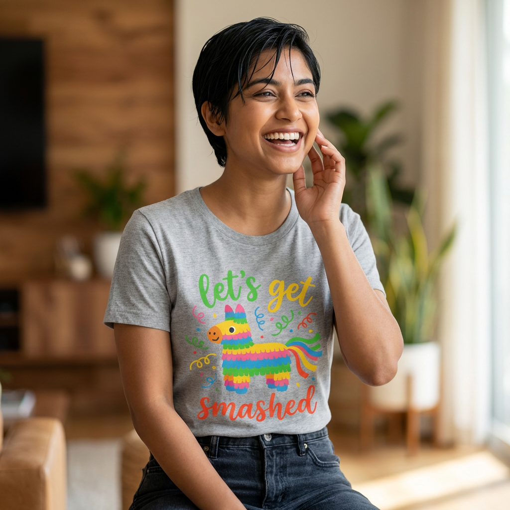 Let’s Get Smashed Shirt, Funny Cinco de Mayo Tee, Fiesta Party Shirt, Drinking Humor Tee, Margarita Taco Party Shirt, Adult Unisex Graphic Tee product thumbnail image