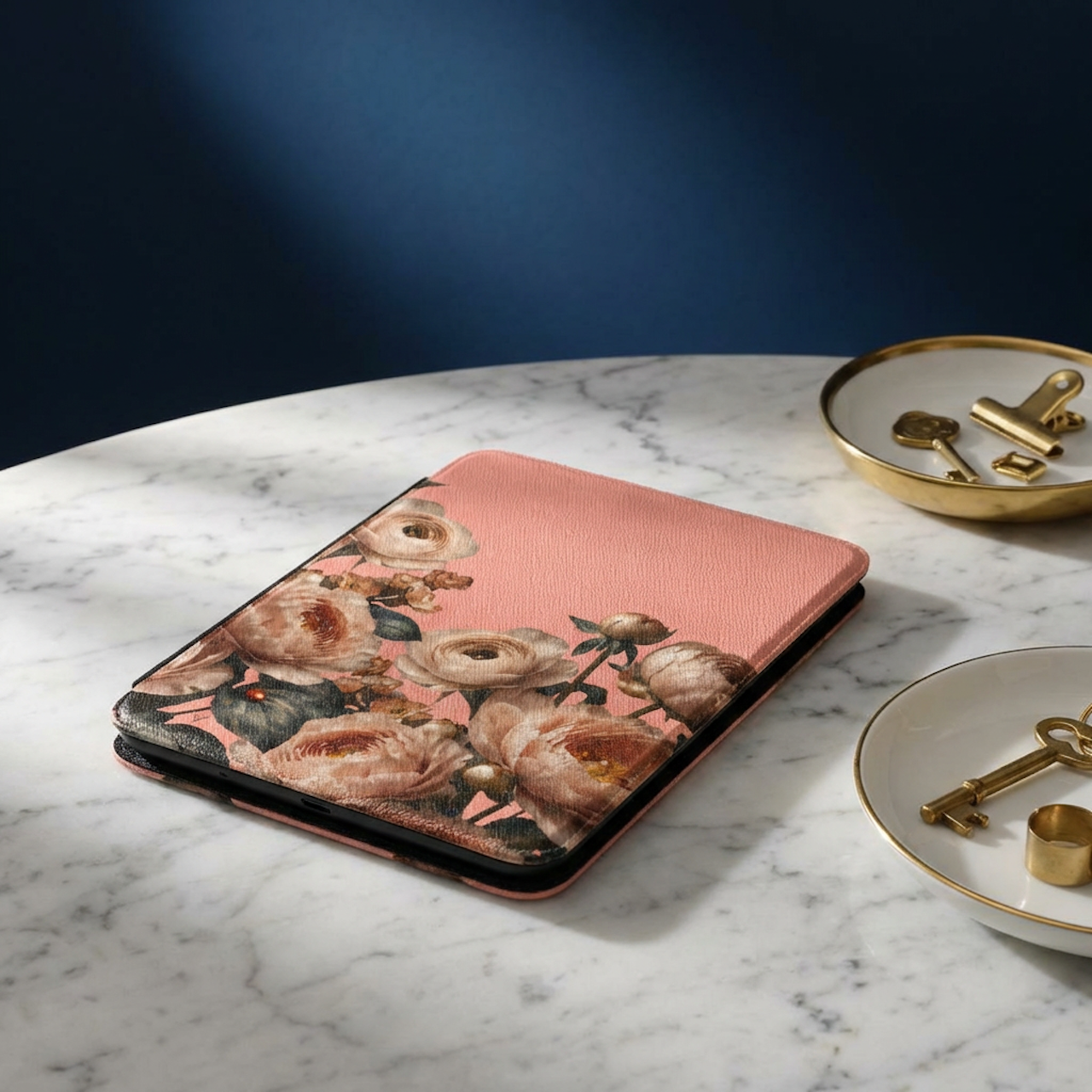 Floral Rose Garden Vintage Kindle Case 