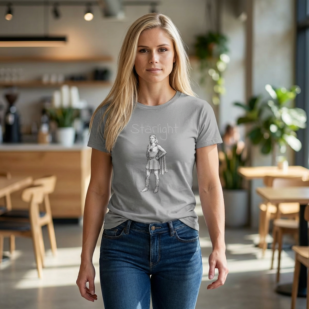 Starlight Vintage Heroine Cropped Tee Starlight Vintage Heroine Cropped Tee