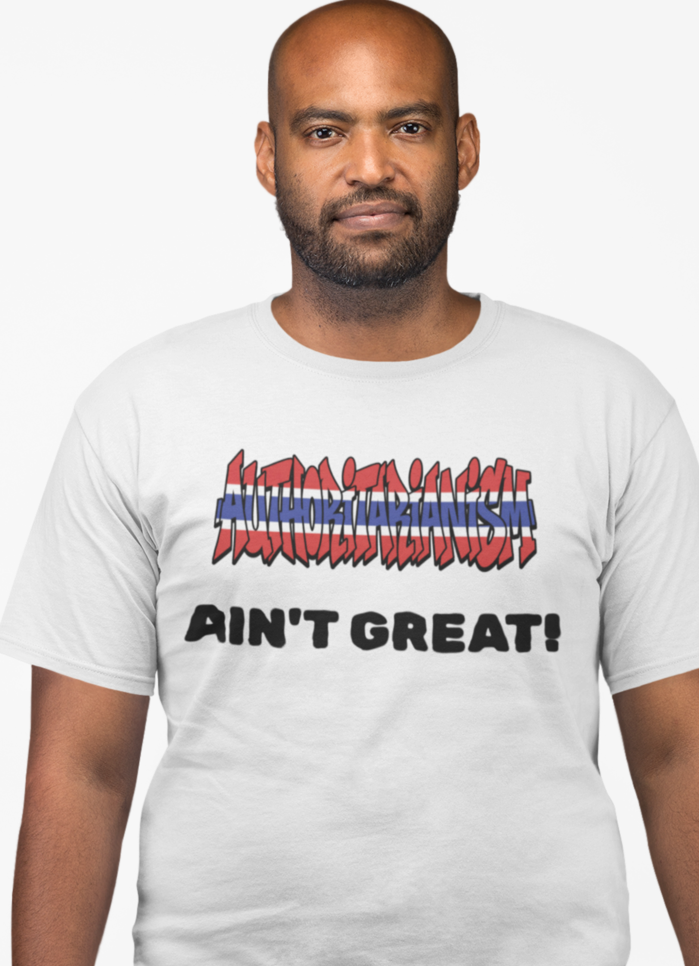 Ain't Great! Graphic Tee — Distressed Flag Protest T-Shirt product thumbnail image Ain't Great! Graphic Tee — Distressed Flag Protest T-Shirt product thumbnail image