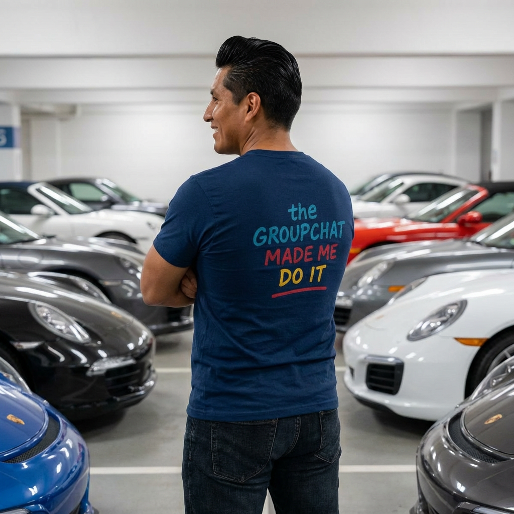 The Groupchat Made Me Do It Tee – Car Friends Blame Shirt by Attention Deficit Garage