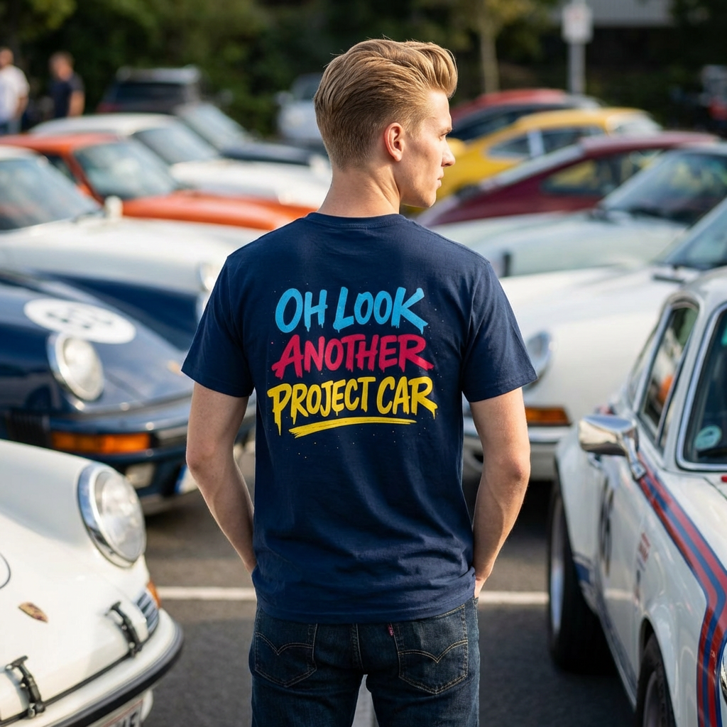 Oh Look Another Project Car Tee – Car Addiction Shirt by Attention Deficit Garage