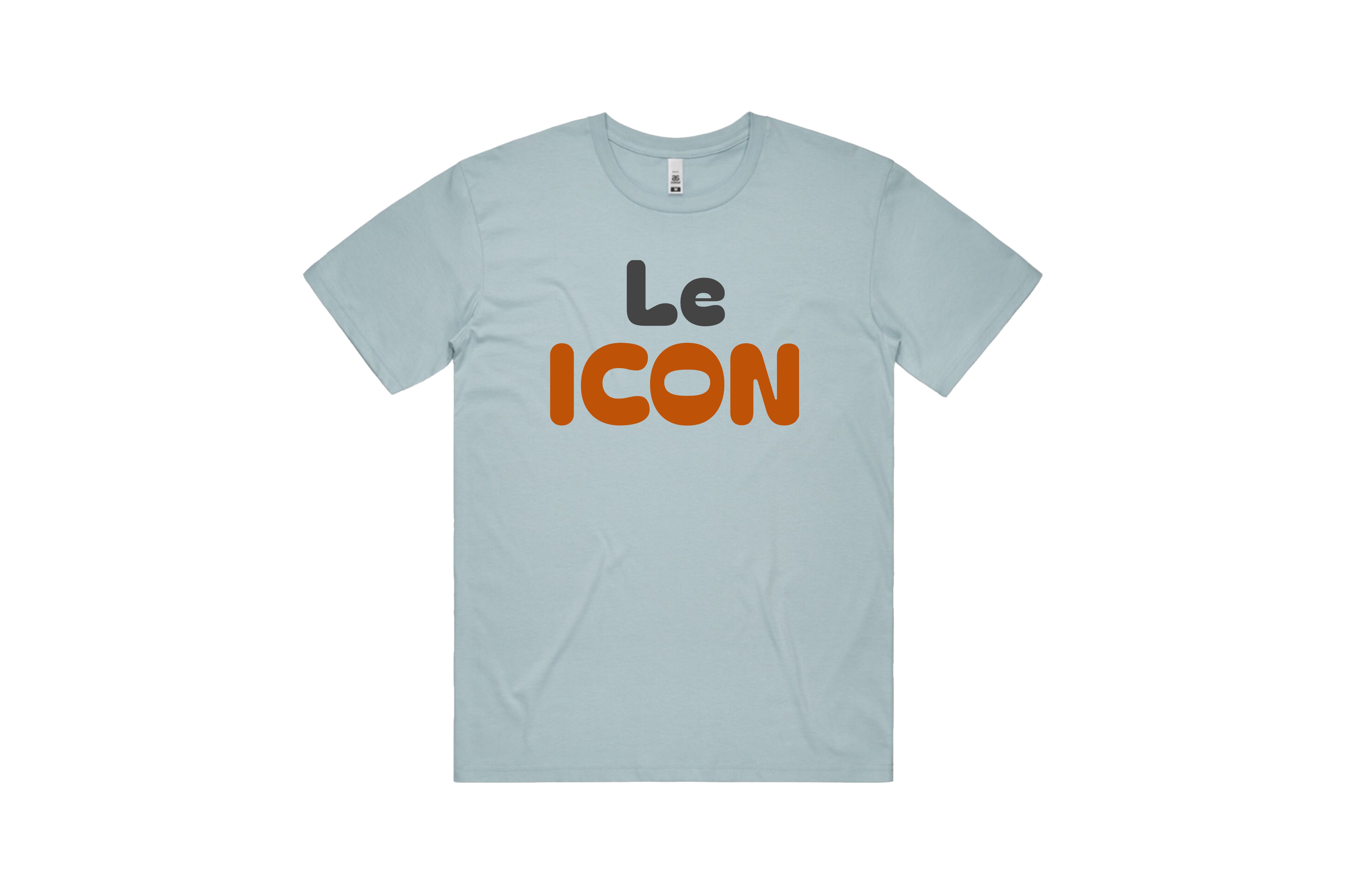 Le ICON Graphic Tee - Blue Fog
