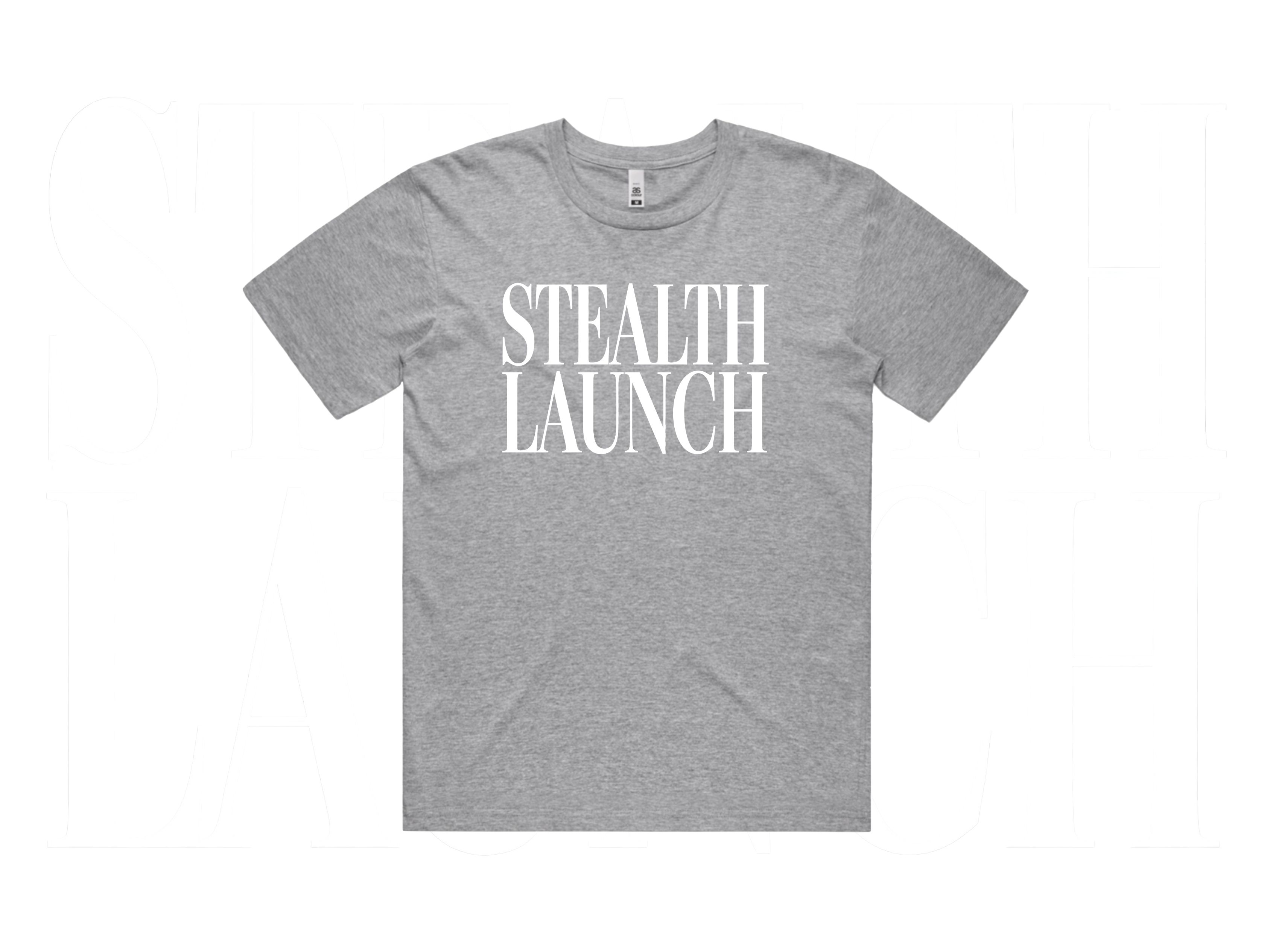 Stealth Launch Graphic Tee -Grey &amp; Blanc