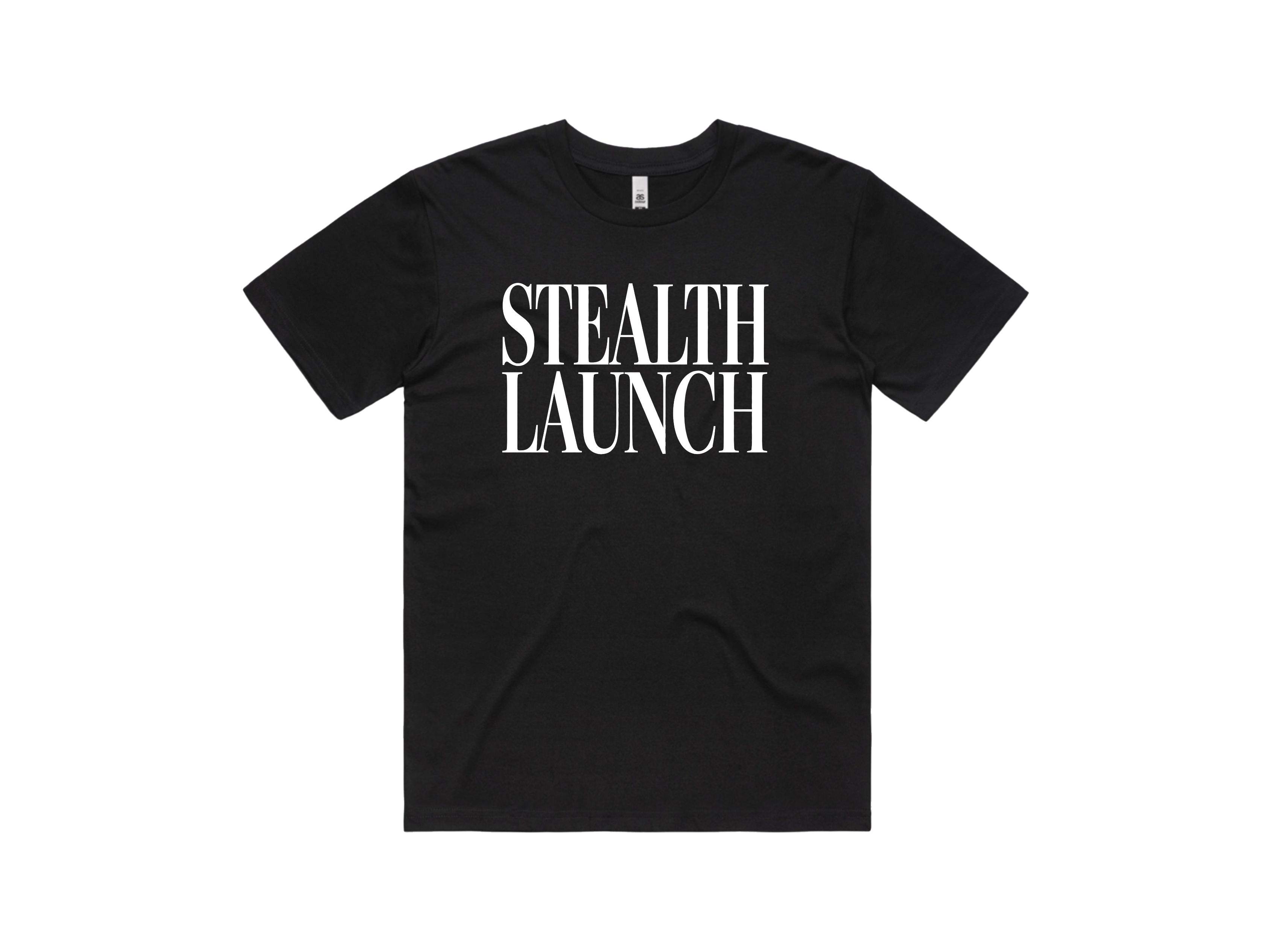 Stealth Launch Graphic Tee -Noir &amp; Blanc