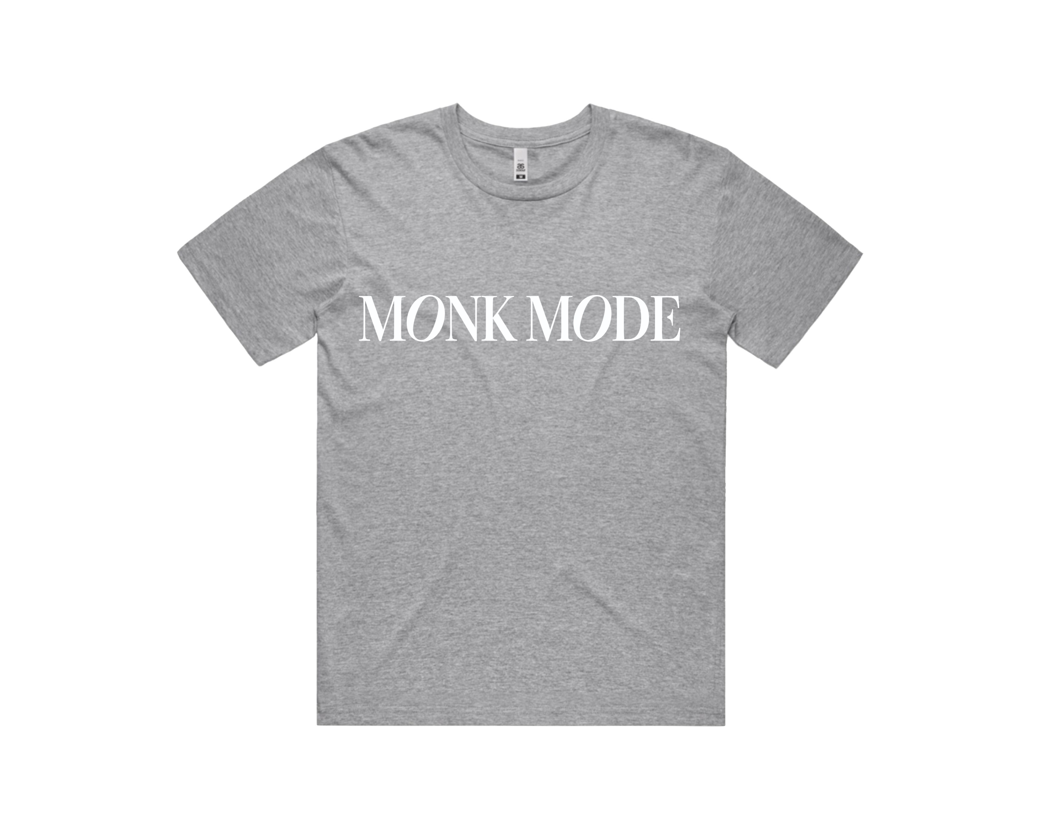 MONK MODE Graphic Tee - Grey & White product thumbnail image MONK MODE Graphic Tee - Grey & White product thumbnail image