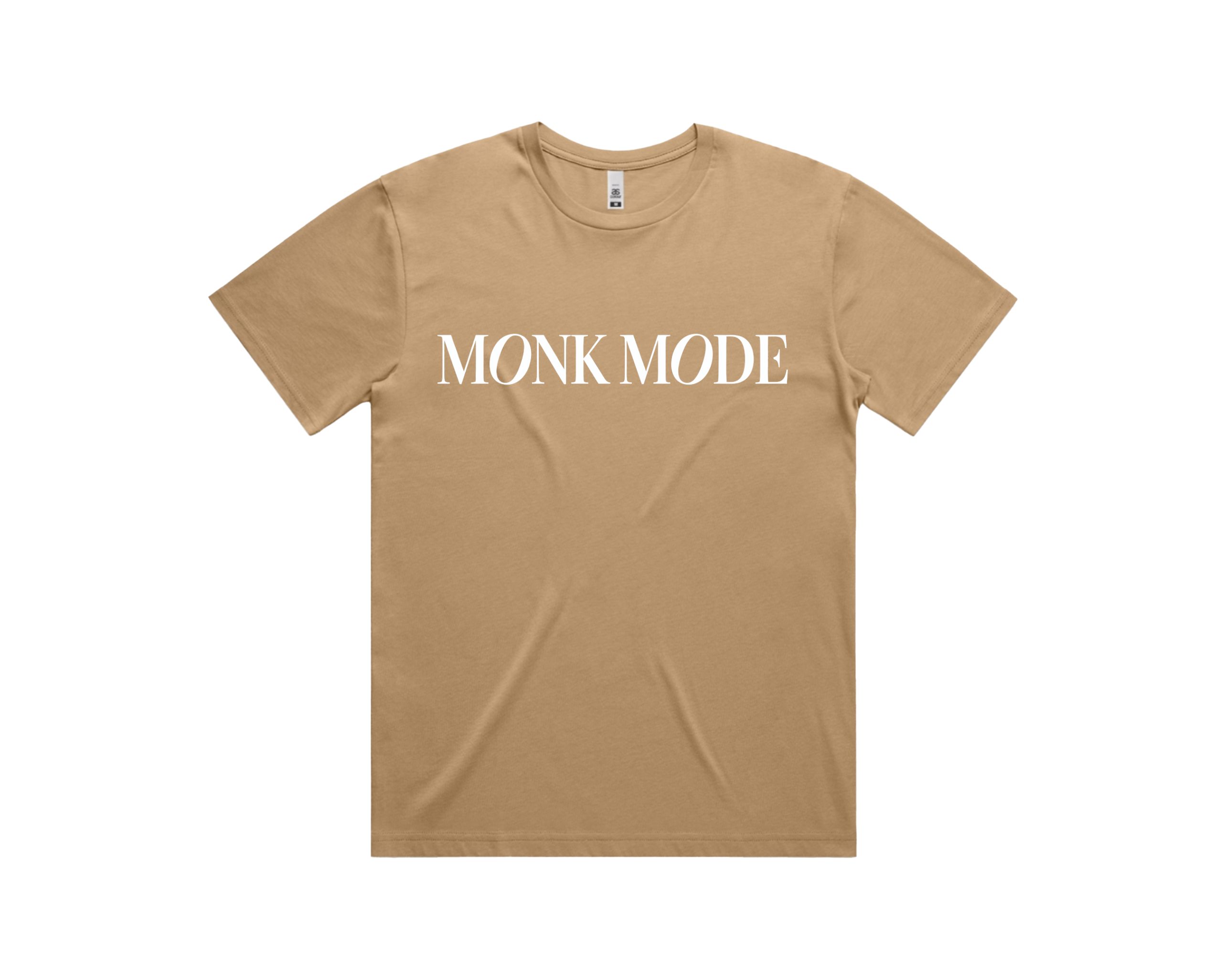MONK MODE Graphic Tee - Caramel &amp; Blanc
