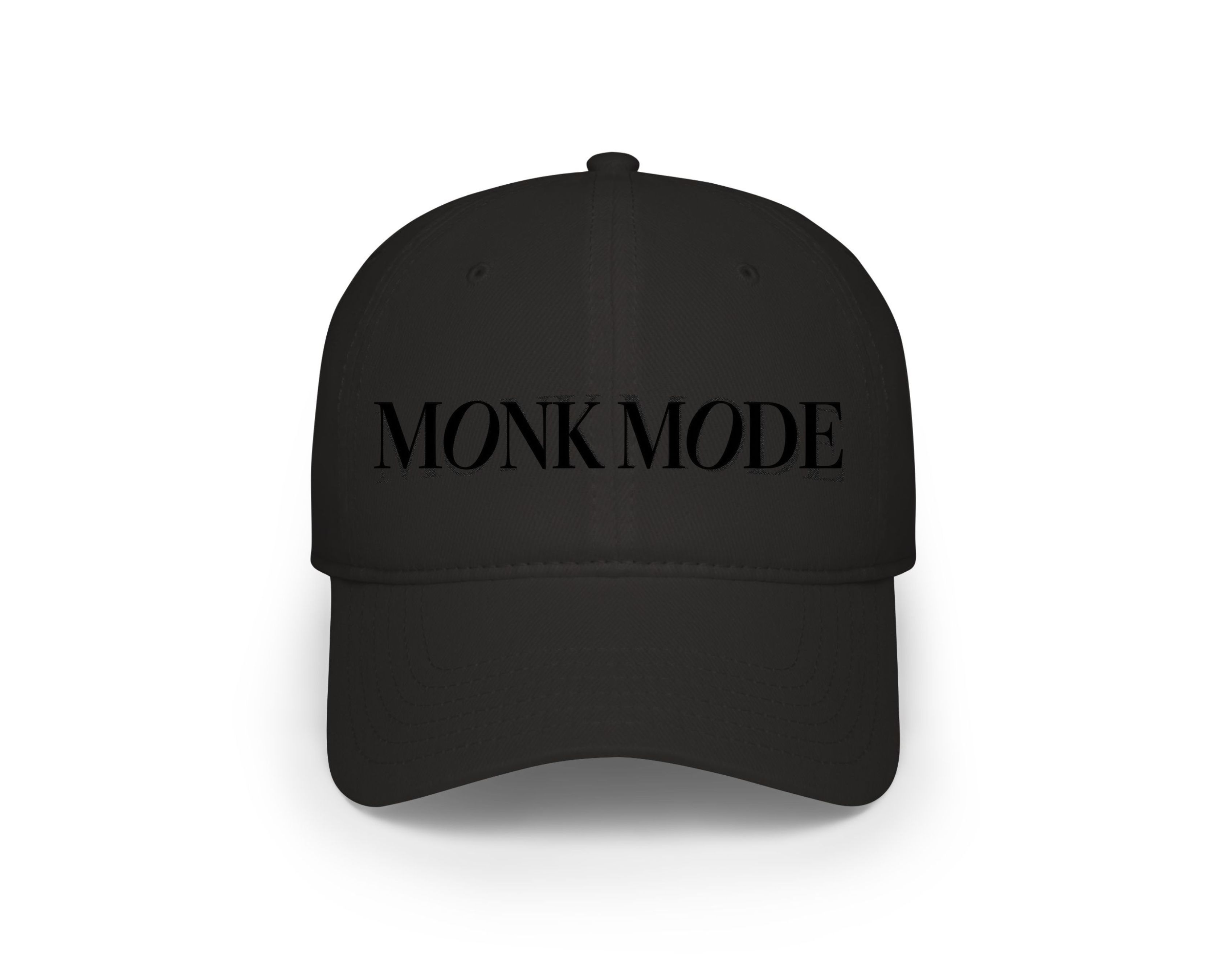 Monk Mode Black Embroidered Baseball Cap - Noir product thumbnail image