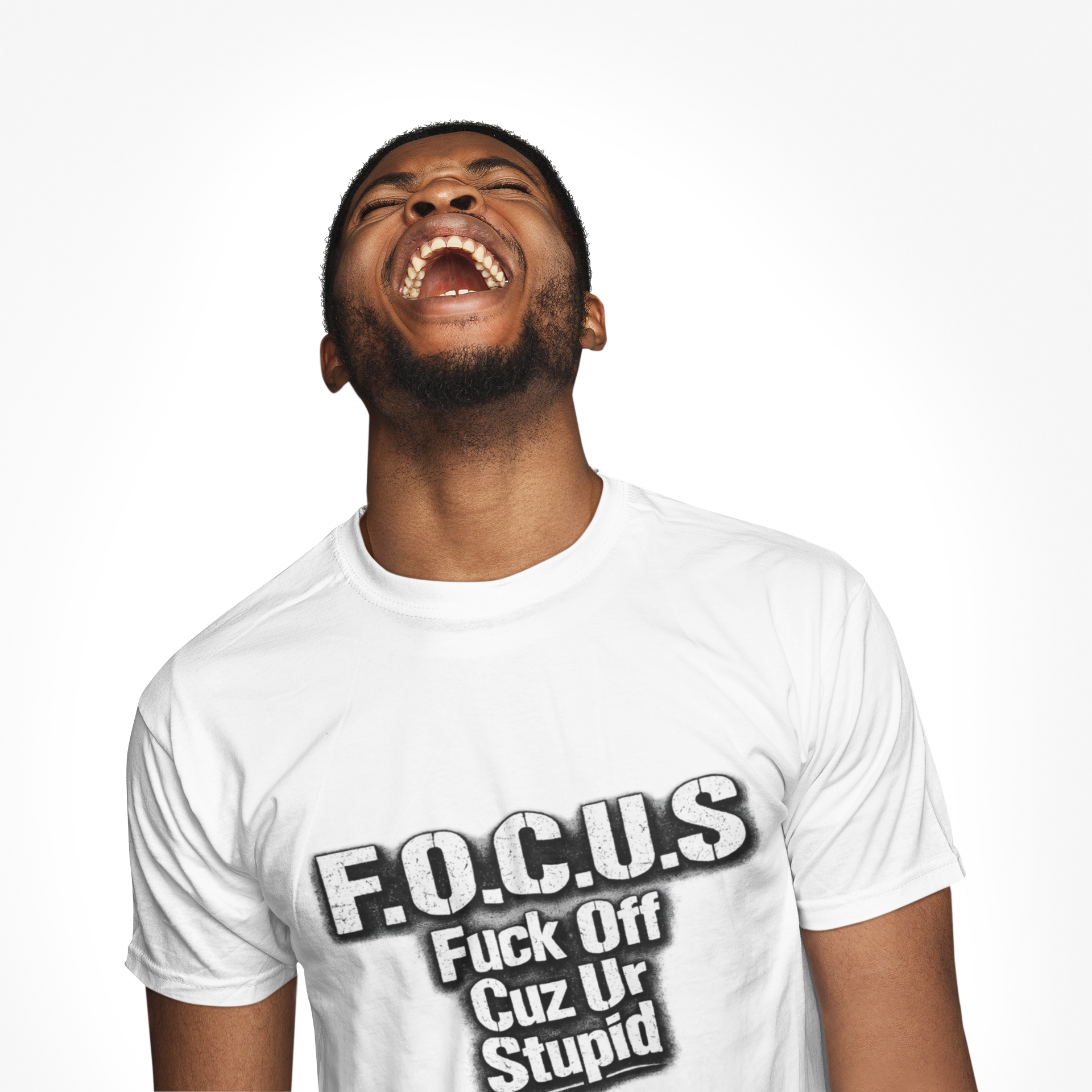 F.O.C.U.S. (F*ck Off Cuz Ur Stupid)' Bold Graphic Tee product thumbnail image