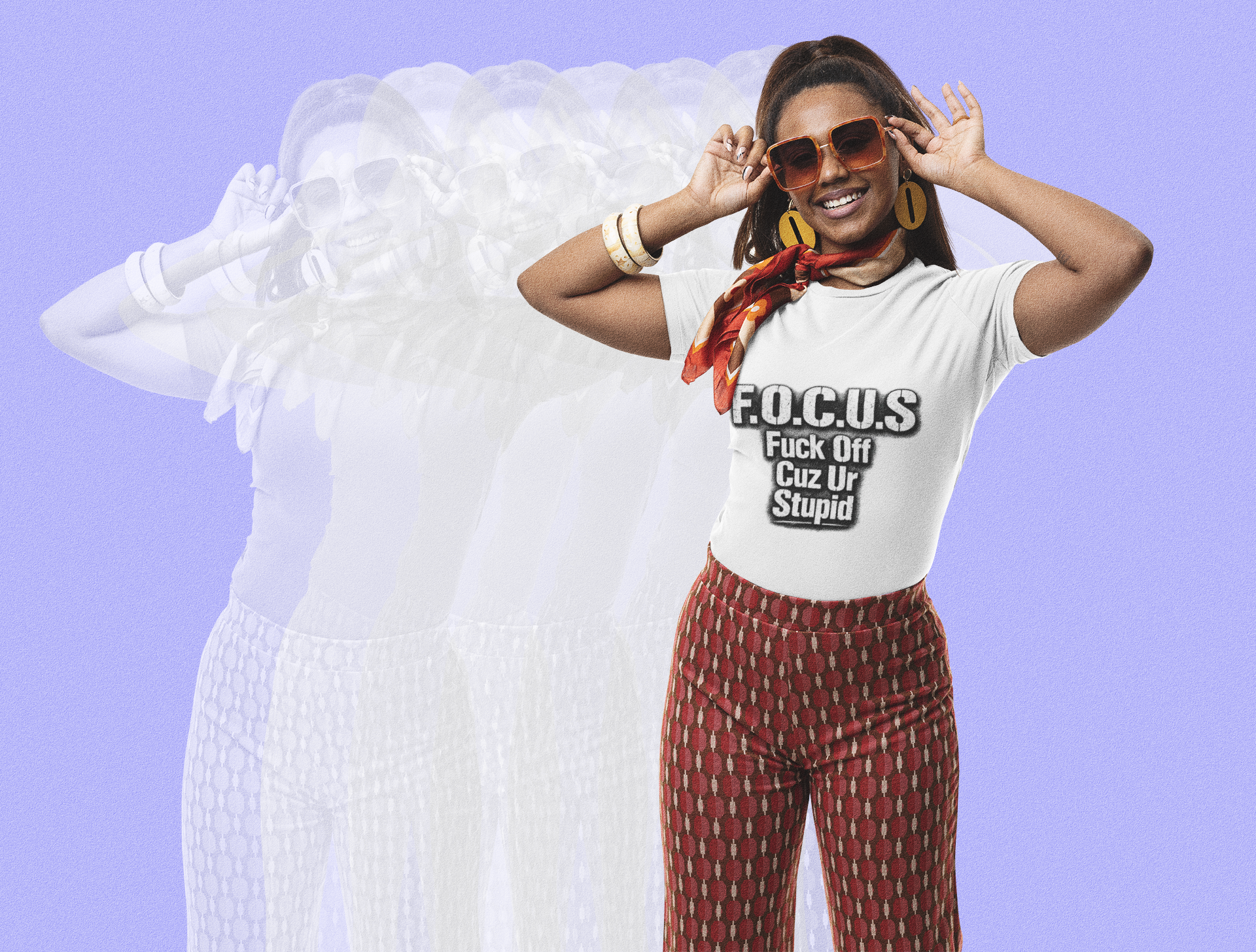F.O.C.U.S. (F*ck Off Cuz Ur Stupid)' Bold Graphic Tee product thumbnail image