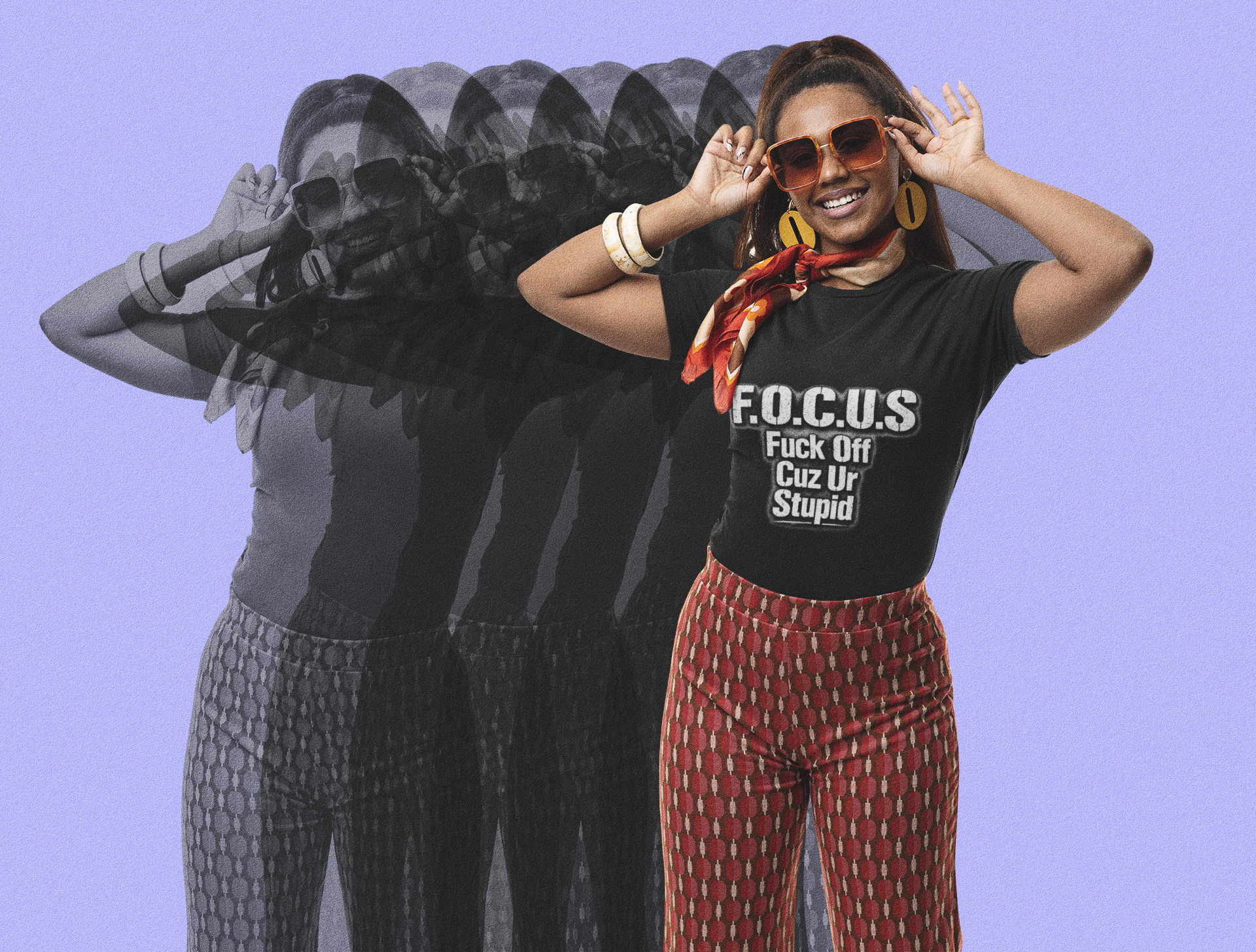 F.O.C.U.S. (F*ck Off Cuz Ur Stupid)' Bold Graphic Tee product thumbnail image