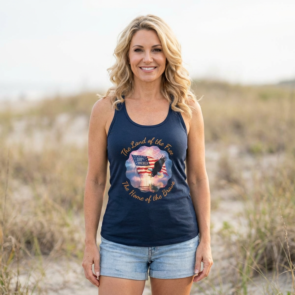 Americana Women's Ideal Racerback Tank product thumbnail image Americana Women's Ideal Racerback Tank product thumbnail image