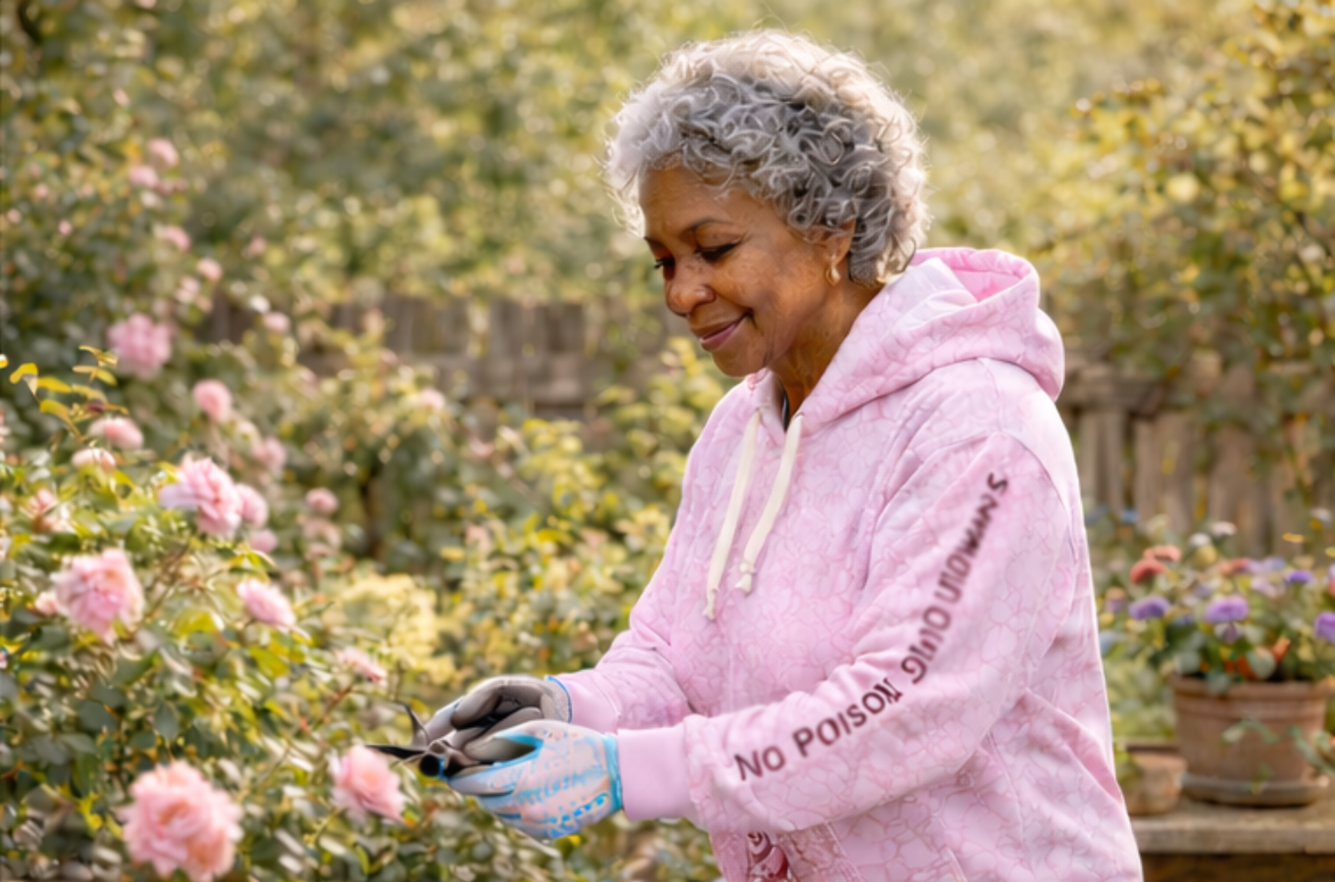Concrete Rose | Pink Edition Cracked Hoodie product thumbnail image