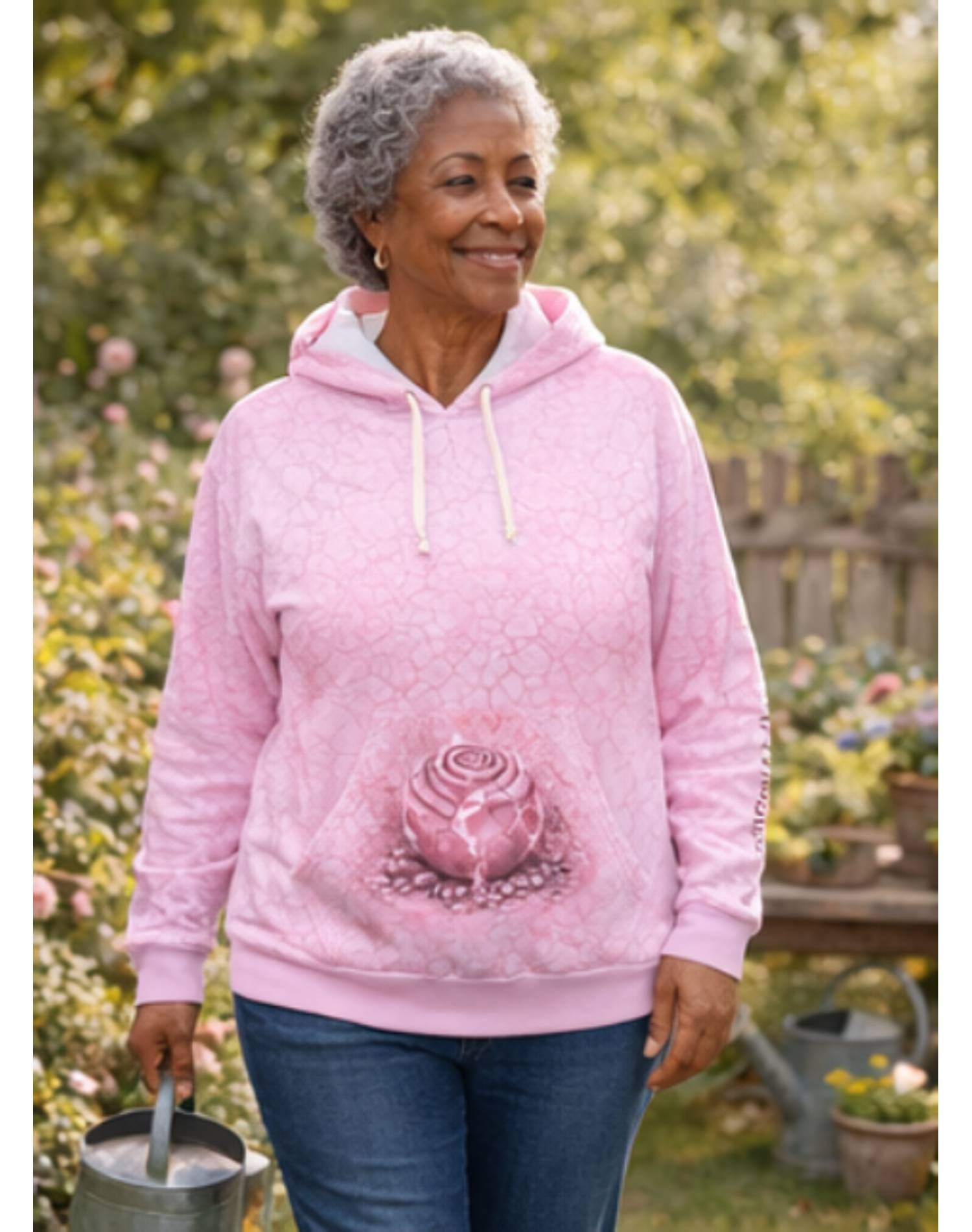 Concrete Rose | Pink Edition Cracked Hoodie product thumbnail image Concrete Rose | Pink Edition Cracked Hoodie product thumbnail image