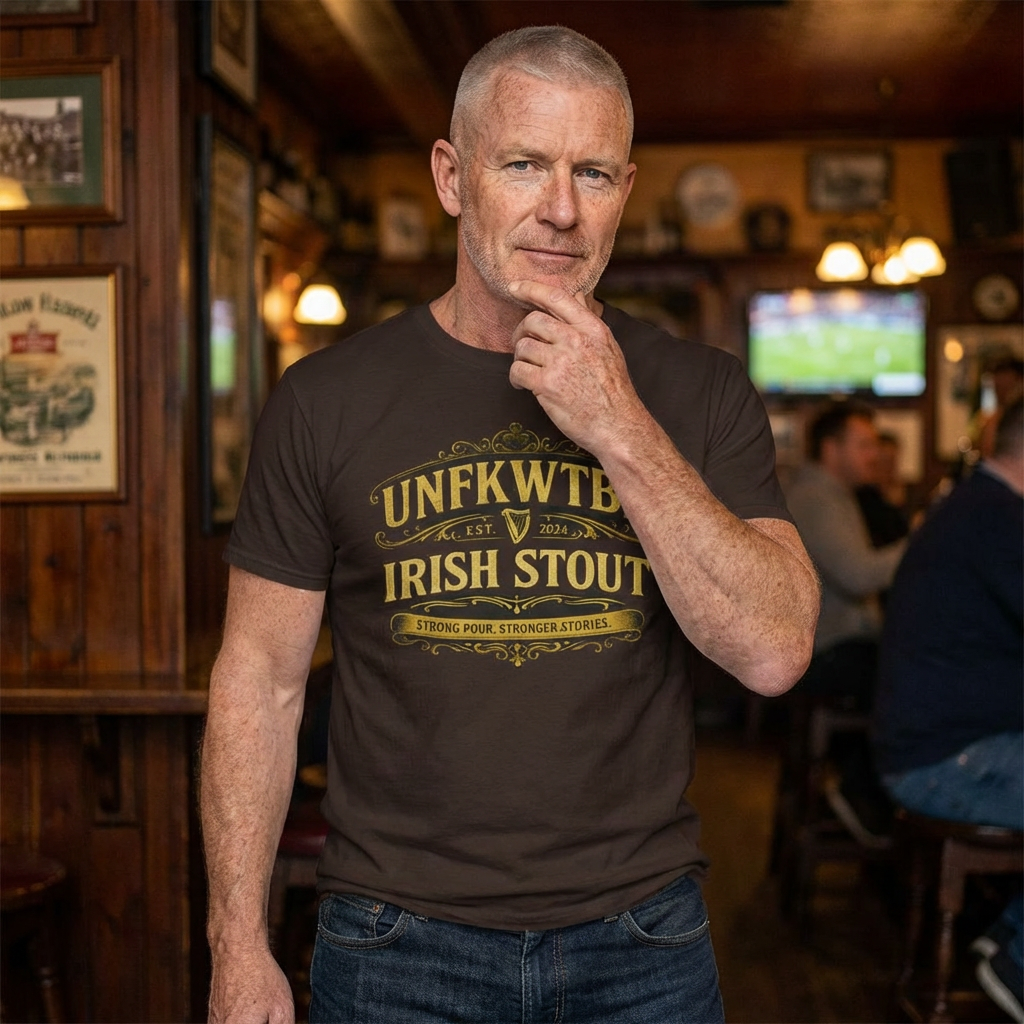 Irish Stout T-Shirt — UNFKWTBL Vintage Pub Beer Tee product thumbnail image Irish Stout T-Shirt — UNFKWTBL Vintage Pub Beer Tee product thumbnail image