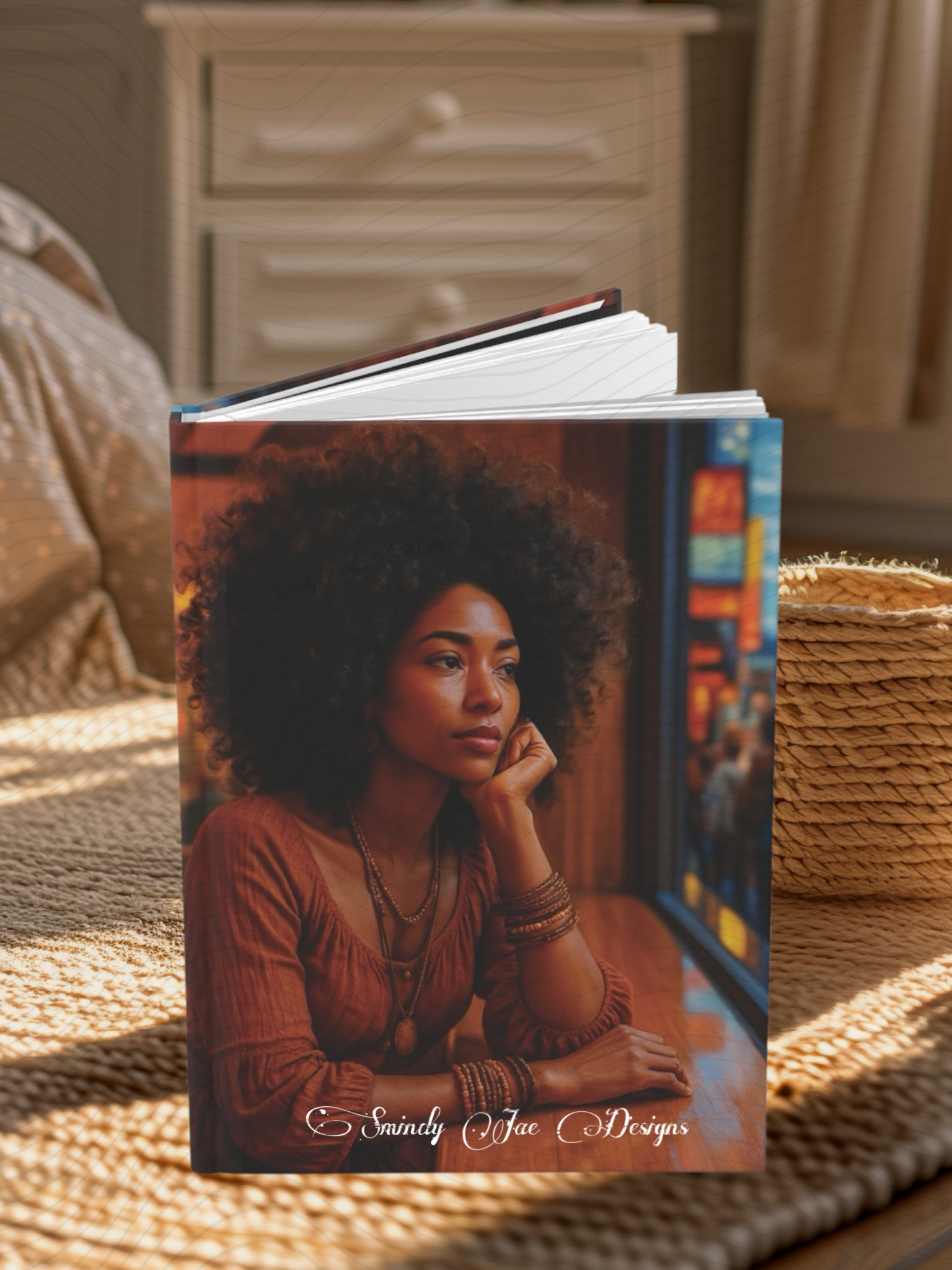 Afrocentric Journal | Black Woman Art, Natural Hair Journal Hardcover Matte product thumbnail image Afrocentric Journal | Black Woman Art, Natural Hair Journal Hardcover Matte product thumbnail image