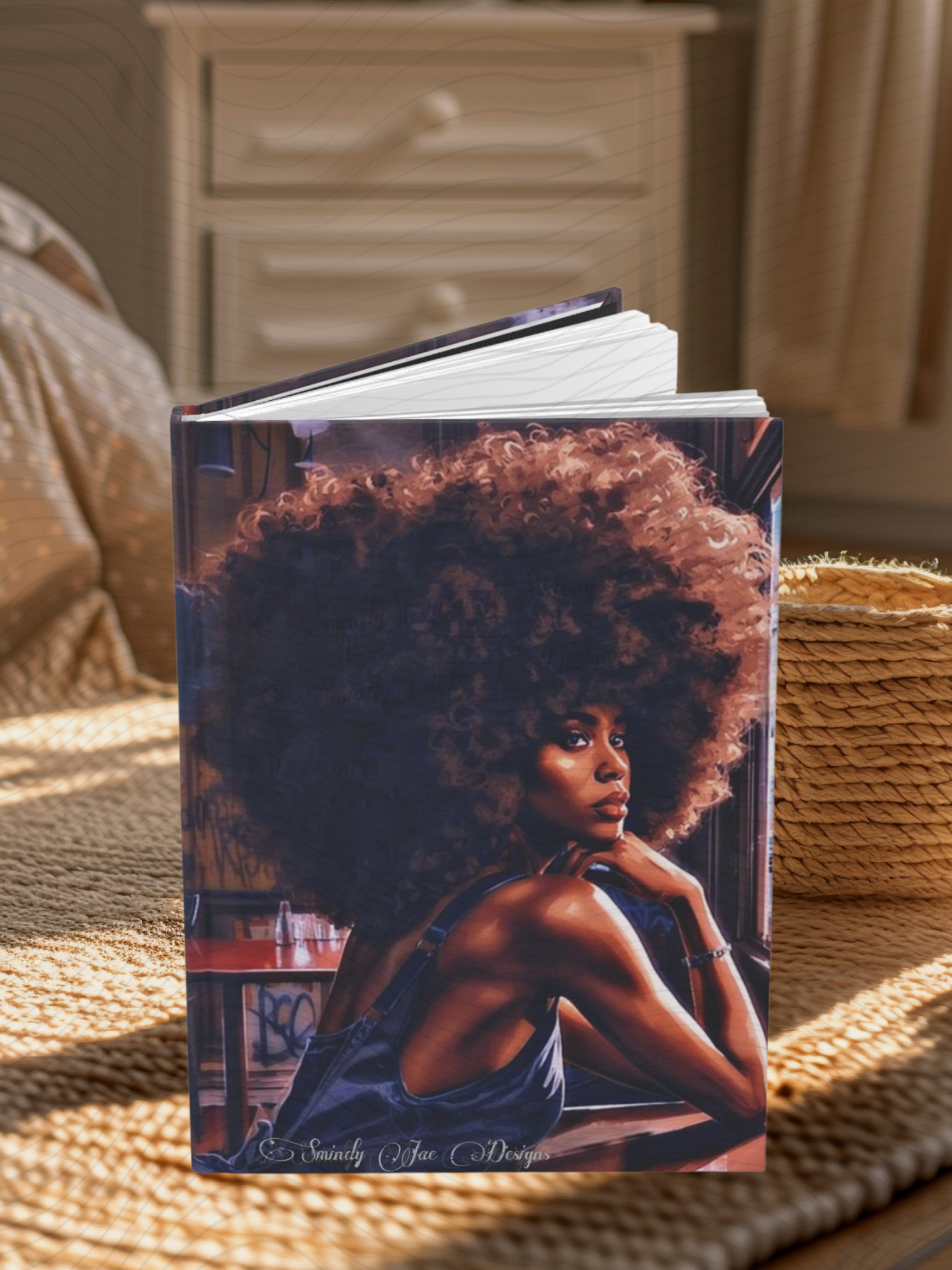 Afrocentric Journal | Black Woman Art, Natural Hair Journal Hardcover Matte product thumbnail image Afrocentric Journal | Black Woman Art, Natural Hair Journal Hardcover Matte product thumbnail image