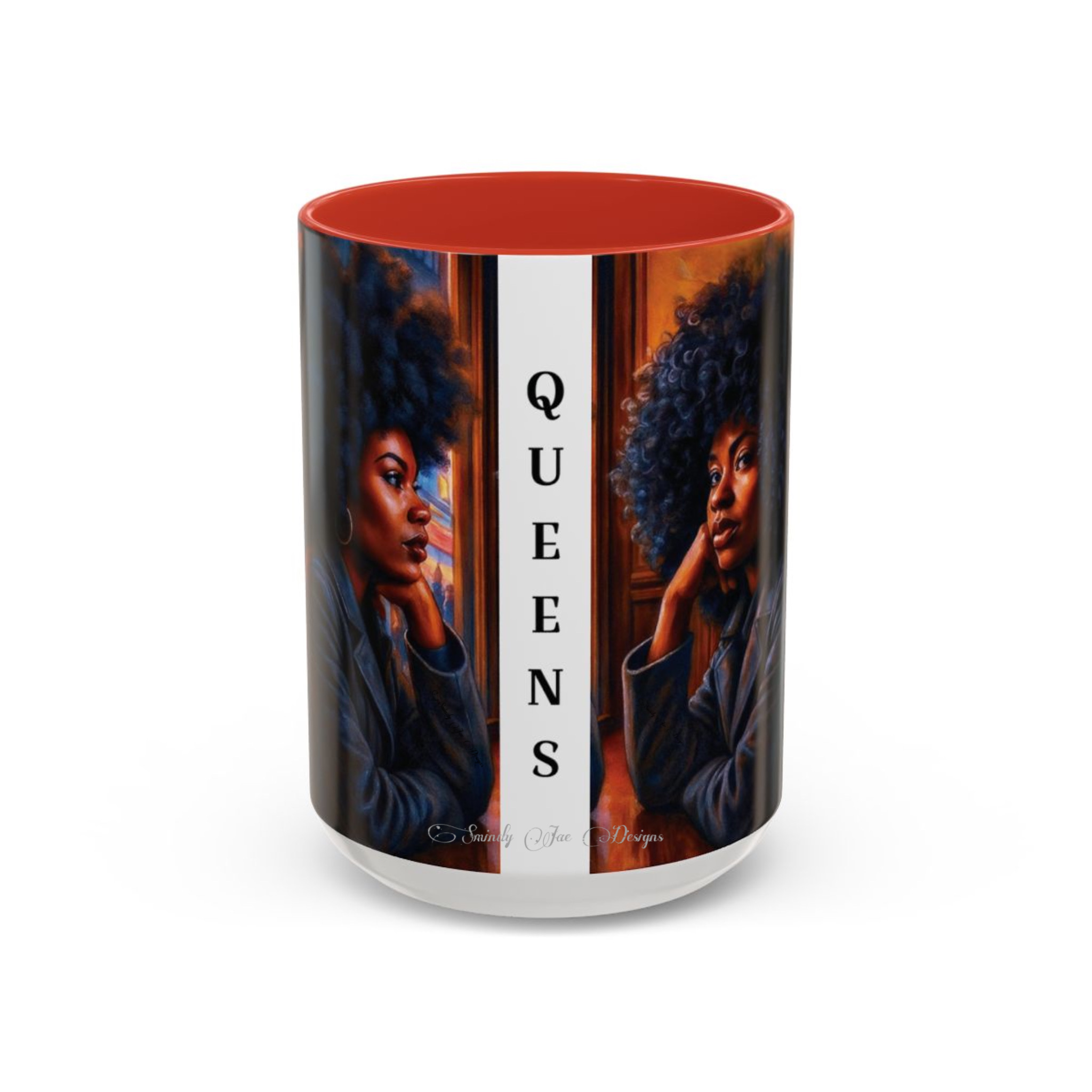 A Conversation Between Queens - Afrocentric Accent Coffee Mug, Collectible, Cozy Mornings, 