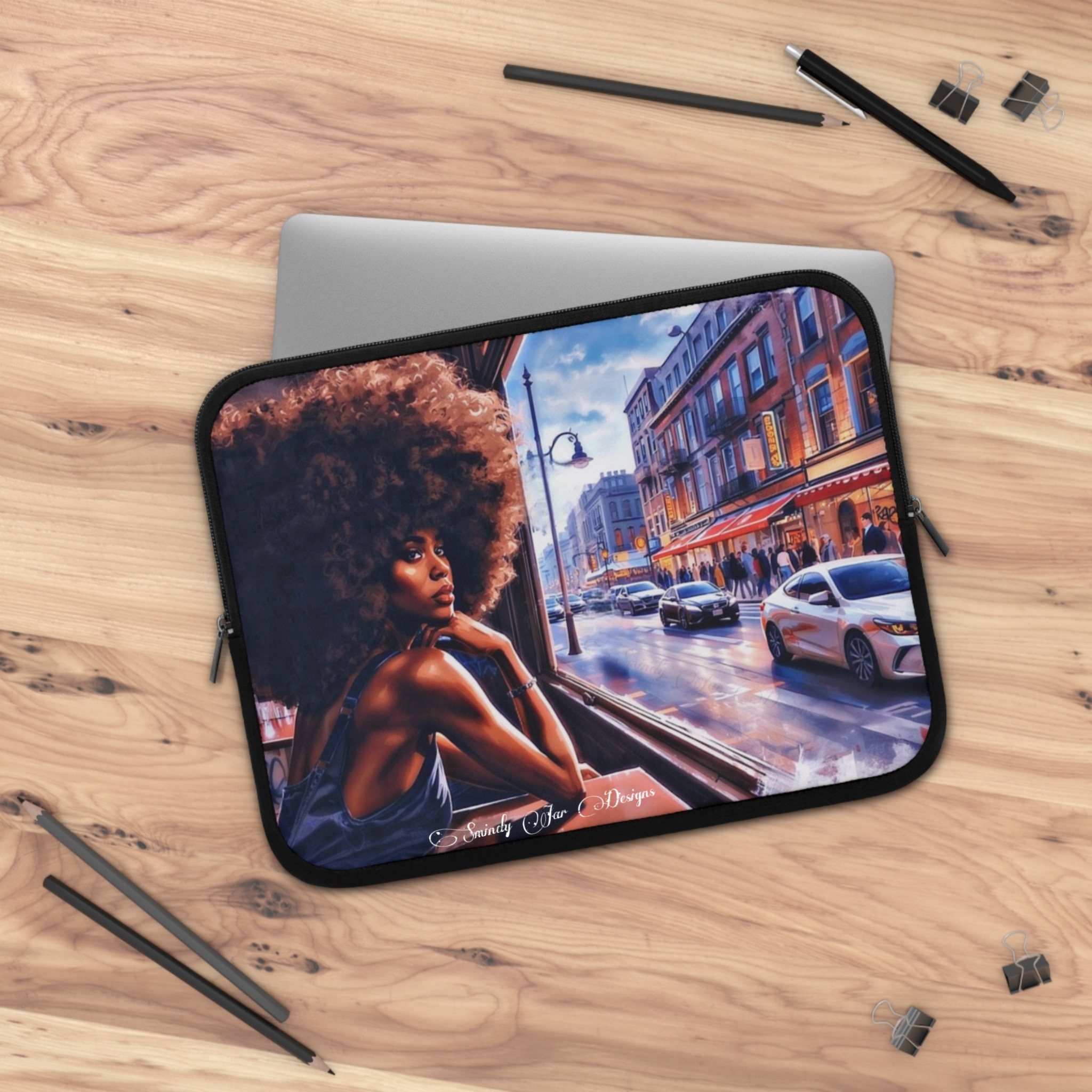 Afrocentric Laptop Sleeve - Bold Design, Protective Case, Gift for Students, Tech Accessories
