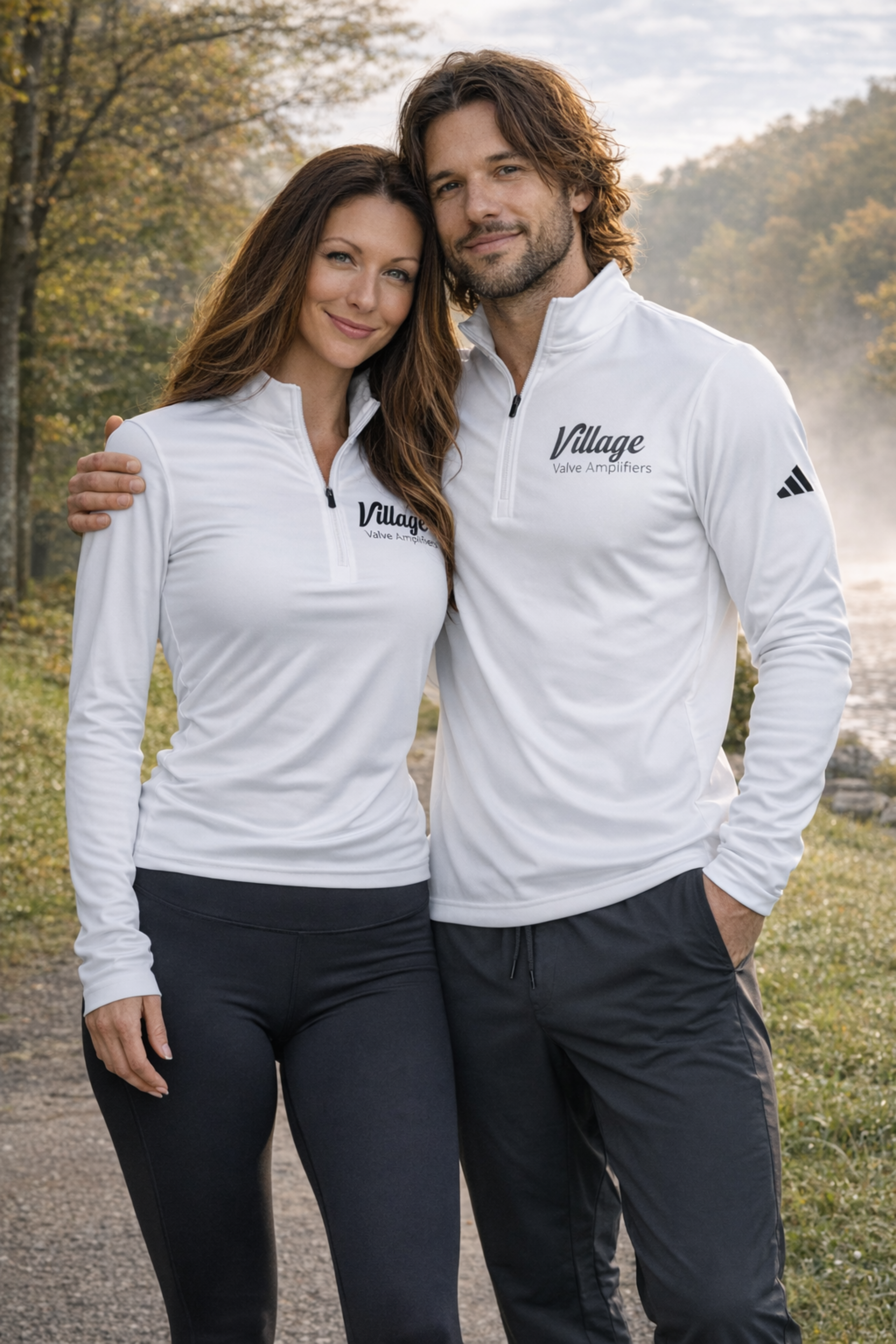 adidas Quarter-Zip Pullover — 'Village' Embroidered Performance Top product thumbnail image