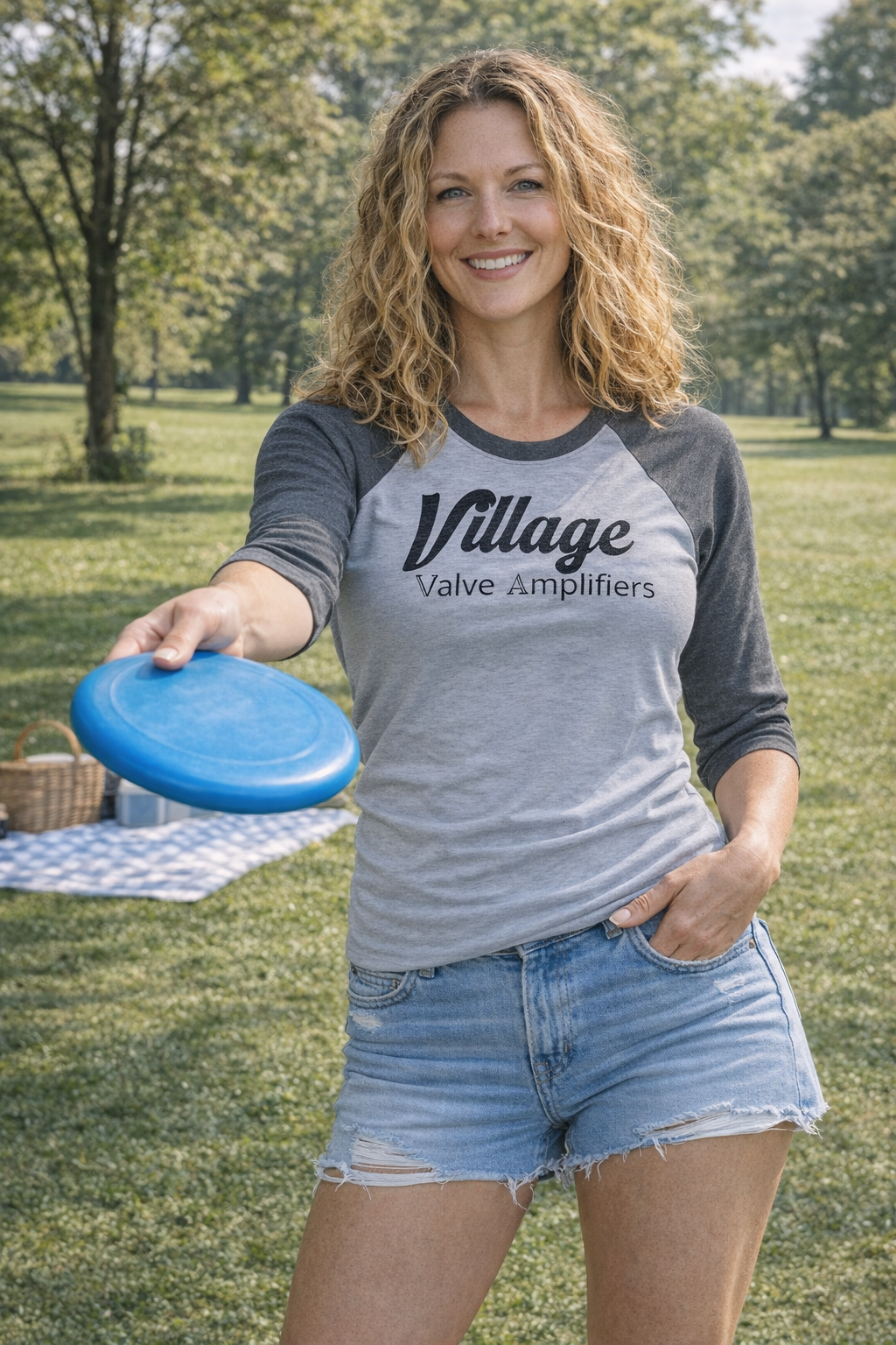 Raglan Tee — 'Village Valve & Amplifiers' Vintage Baseball Shirt product thumbnail image Raglan Tee — 'Village Valve & Amplifiers' Vintage Baseball Shirt product thumbnail image