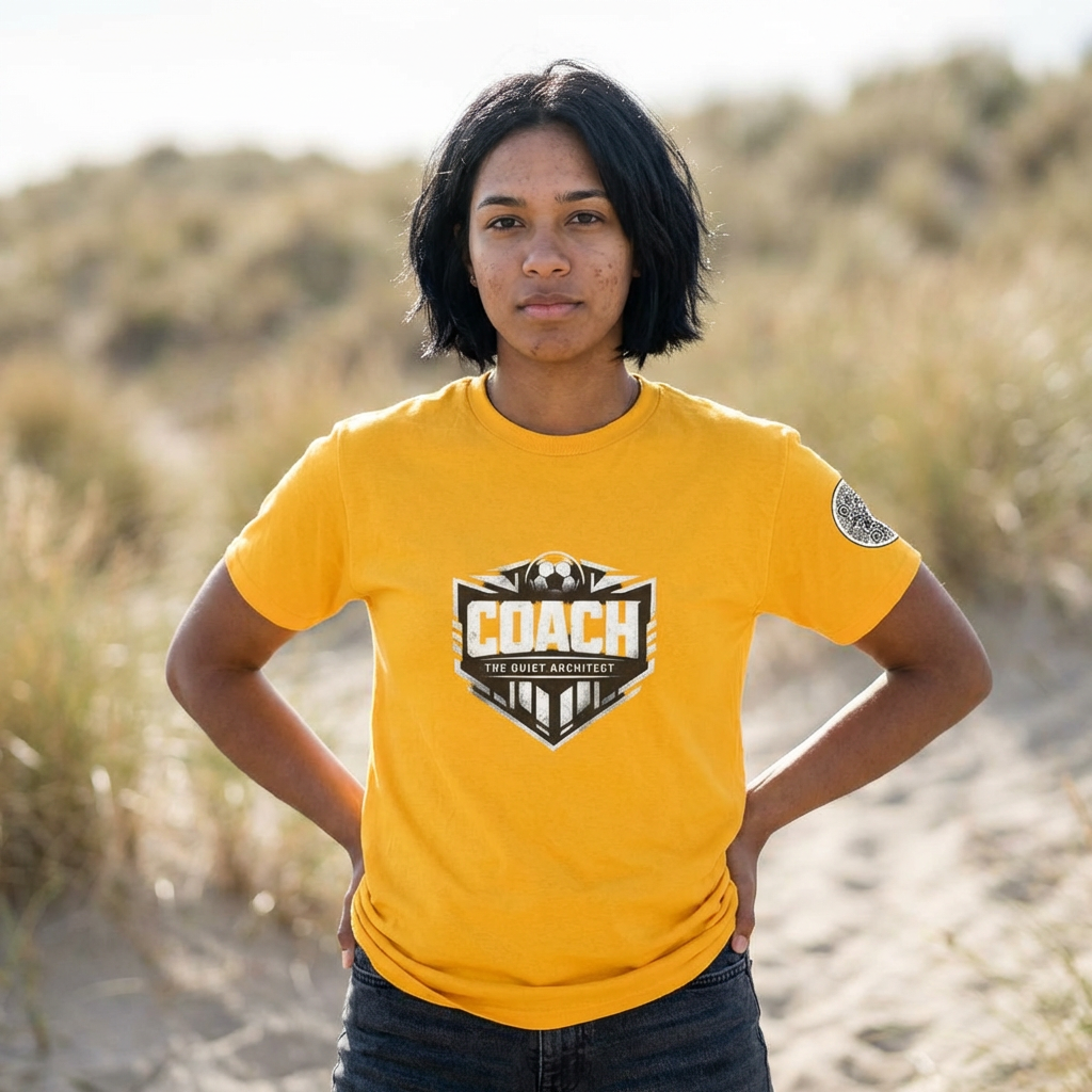 The Quiet Architect T-Shirt — Urban Emblem Graphic Tee - interactive gift with image/video repository product thumbnail image