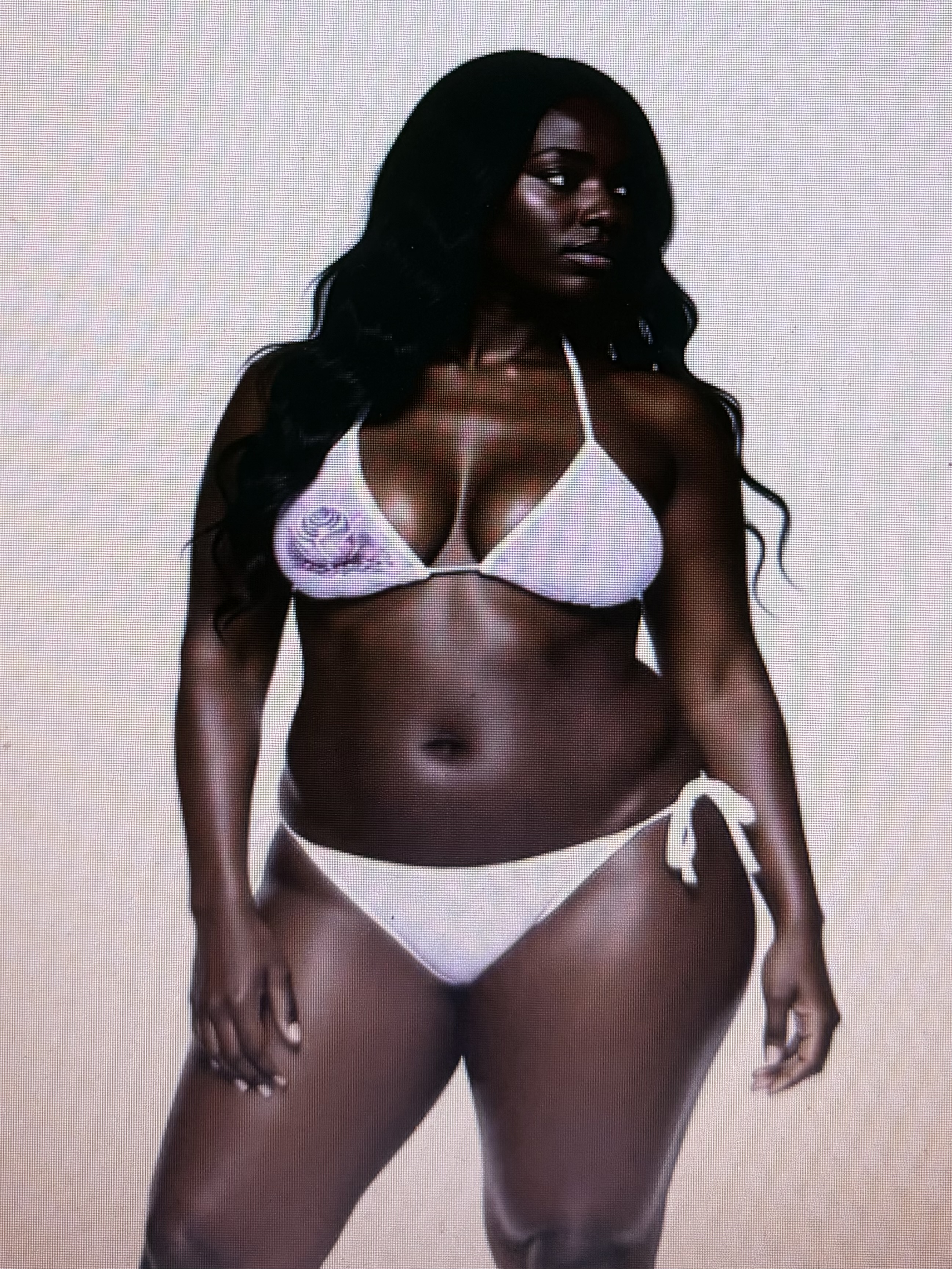 Concrete Rose | Pink Velvet Triangle Bikini product thumbnail image