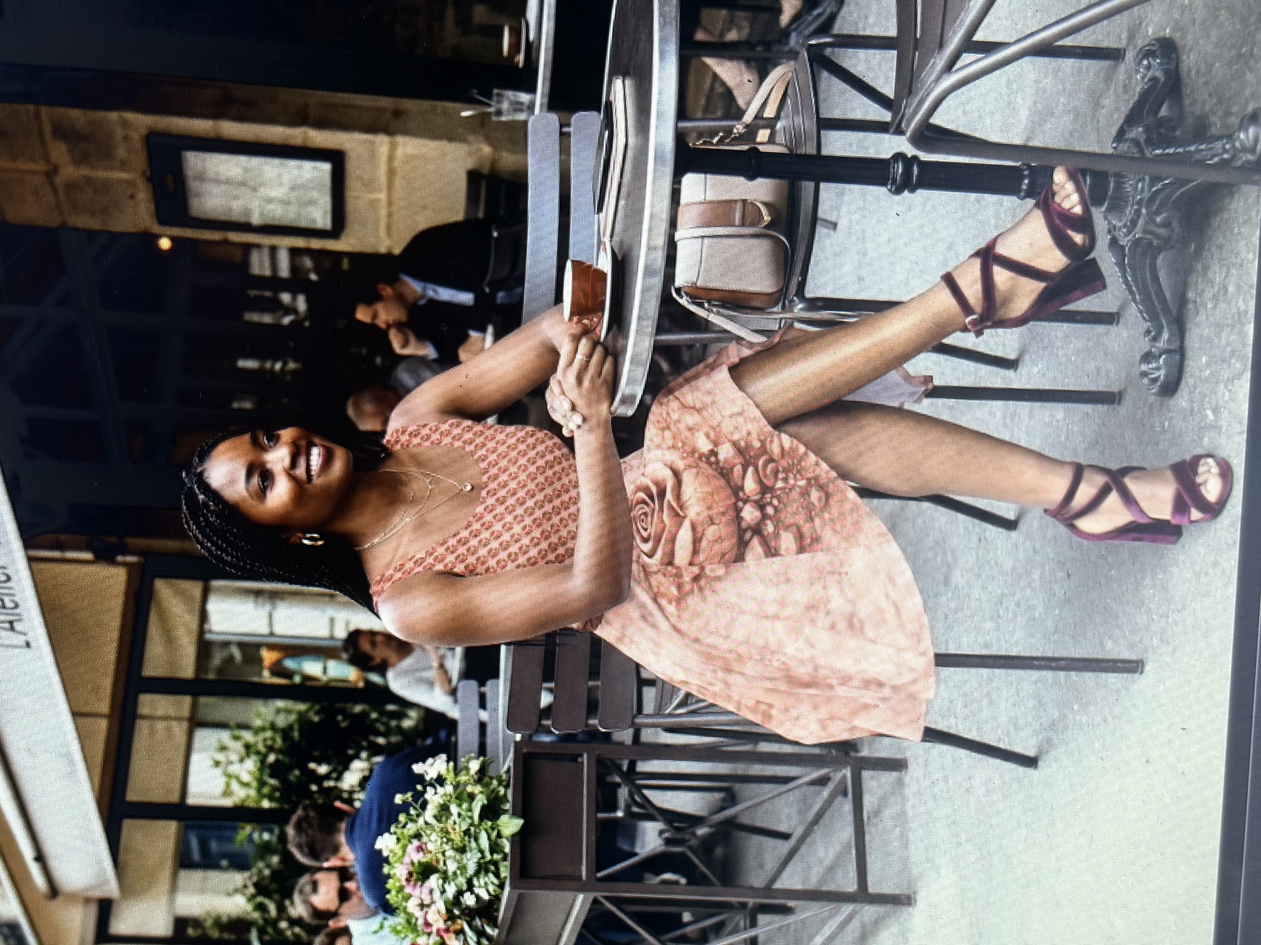 Concrete Rose | Rose Gold Vintage Floral Dress product thumbnail image