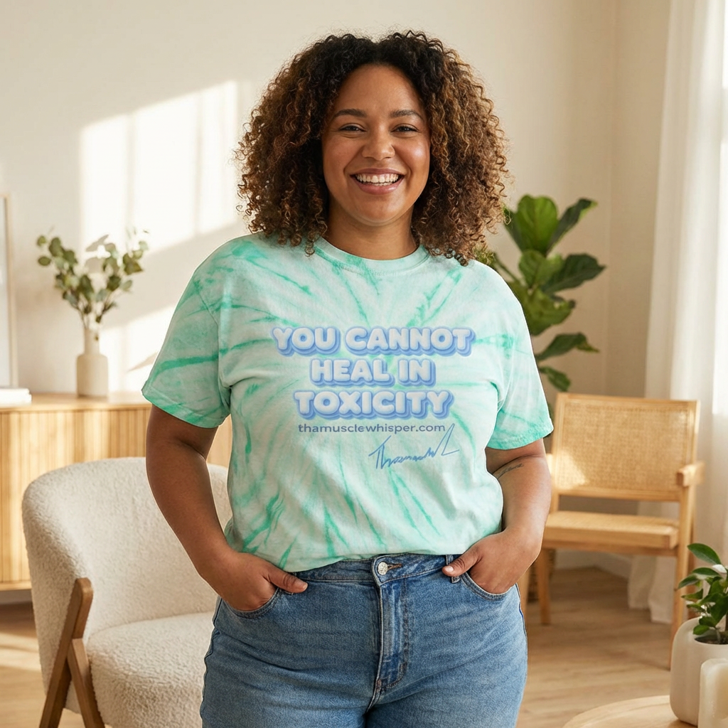 ThaMuscleWhisperer You Cannot Heal In Toxicity Tie-Dye Tee 