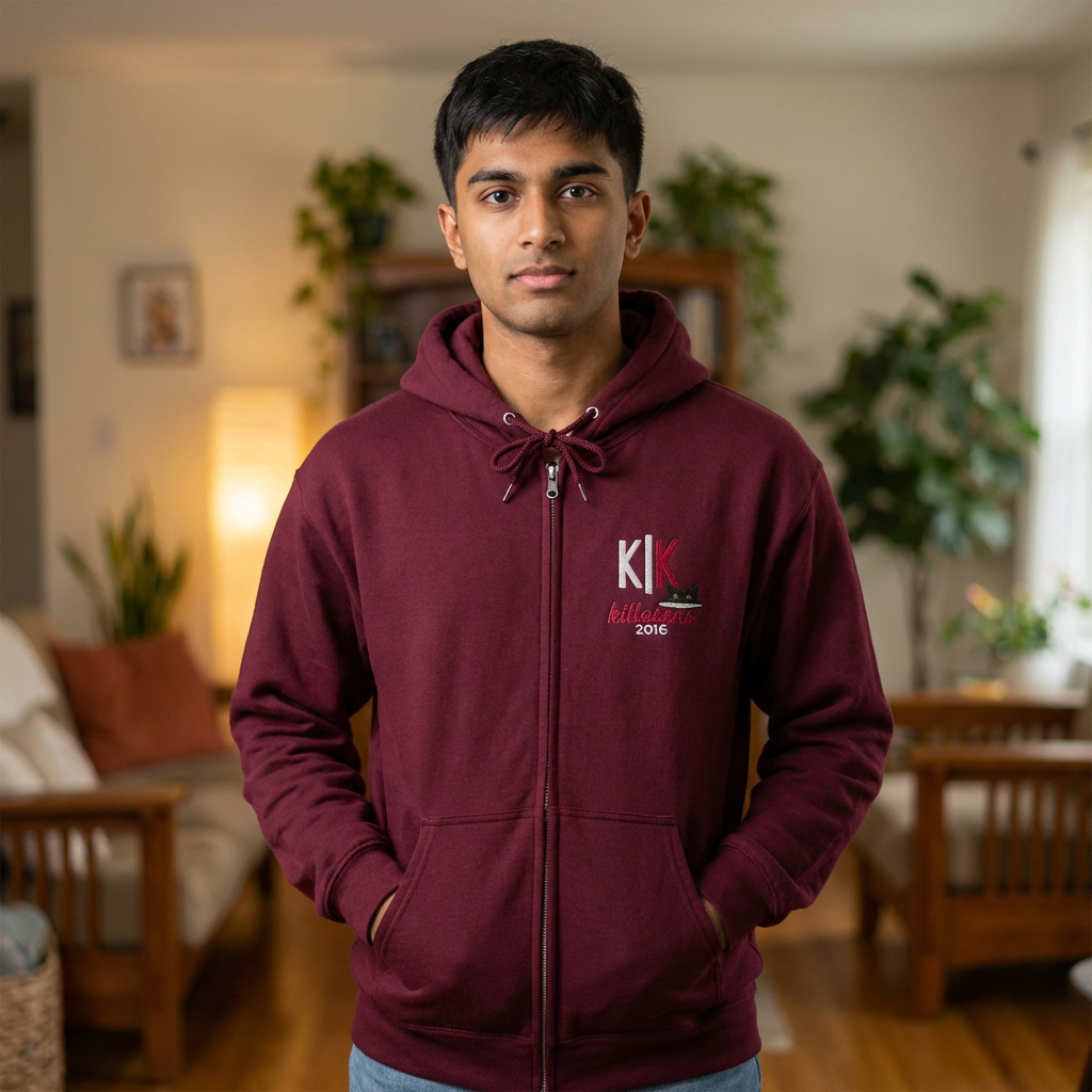 Unisex Killakats Embroidery Zip Up Hoodie product thumbnail image Unisex Killakats Embroidery Zip Up Hoodie product thumbnail image