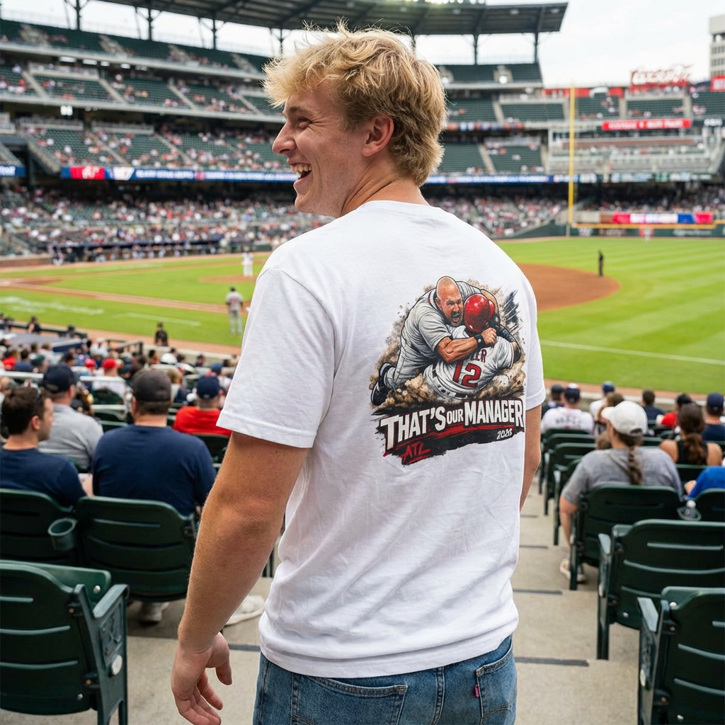 Braves Baseball Manager T-Shirt — "That’s Our Manager" Fan Tee Soler fight product thumbnail image