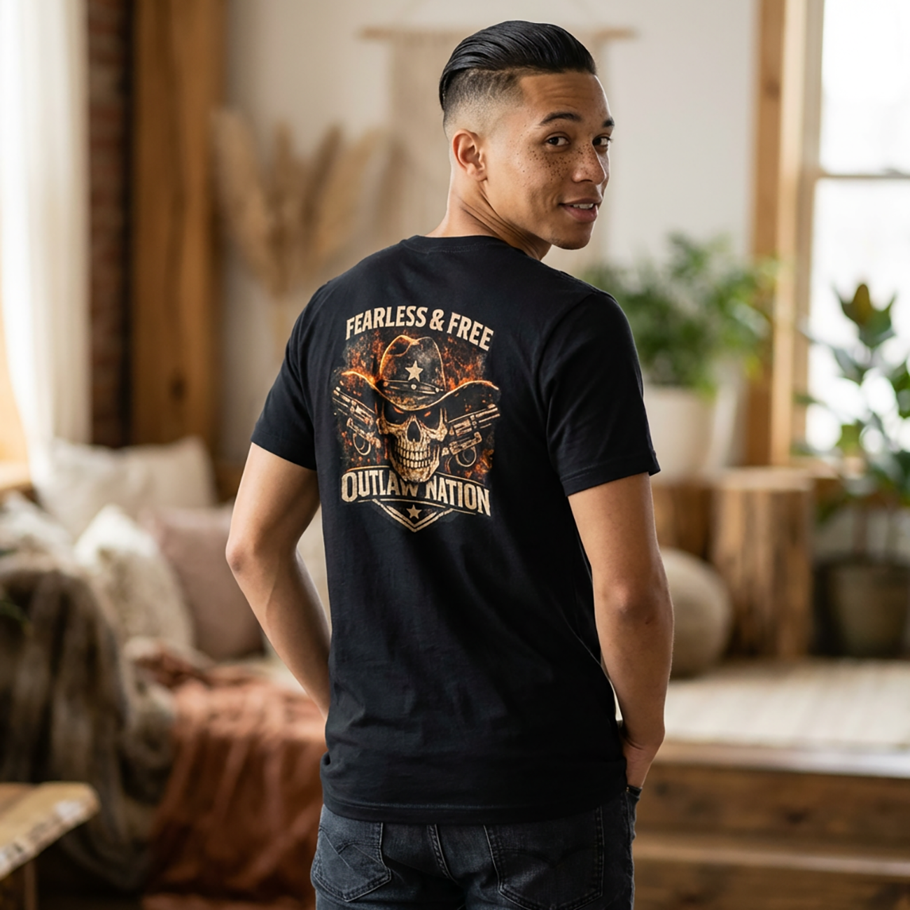 Outlaw Nation 'Fearless &amp; Free' T-Shirt product thumbnail image