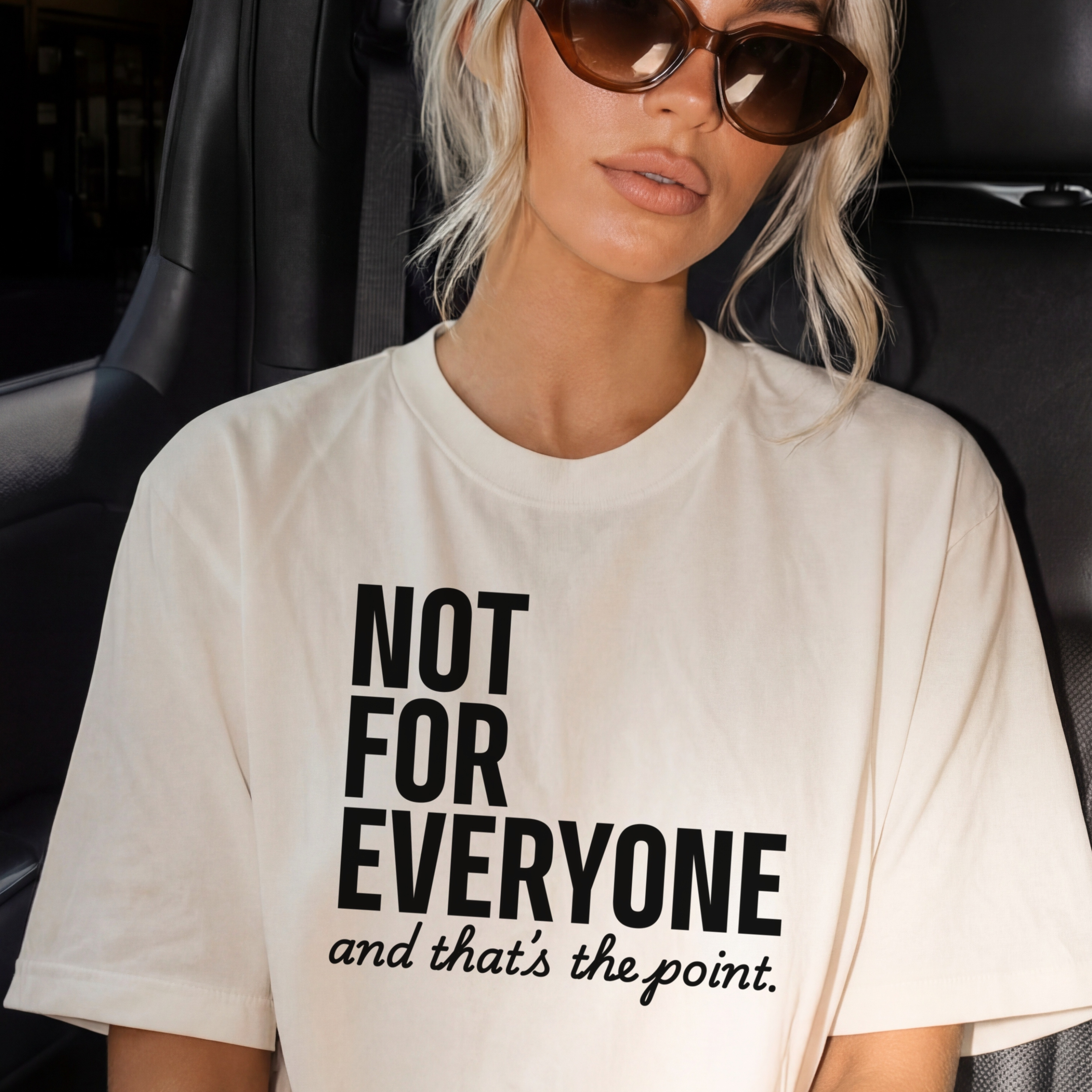 Not For Everyone Tee, Edgy Quote T-Shirt, Minimalist Graphic Tee, Unhinged Shirt, Sarcastic Humor Gift, Comfort Colors® Shirt