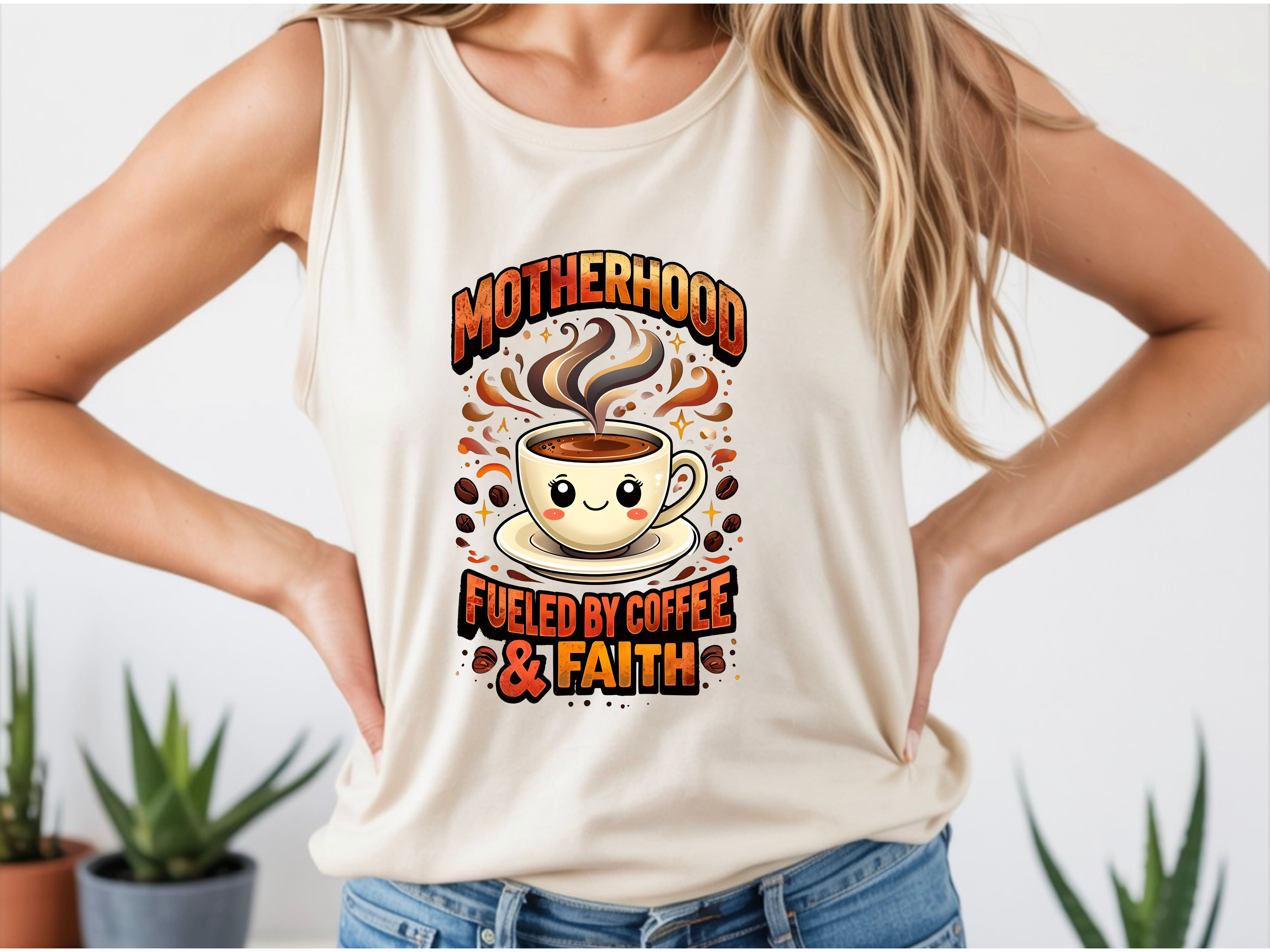 Motherhood Comfort Colors Tank Top | Relaxed Garment-Dyed Cotton Tee | Women’s Gift product thumbnail image