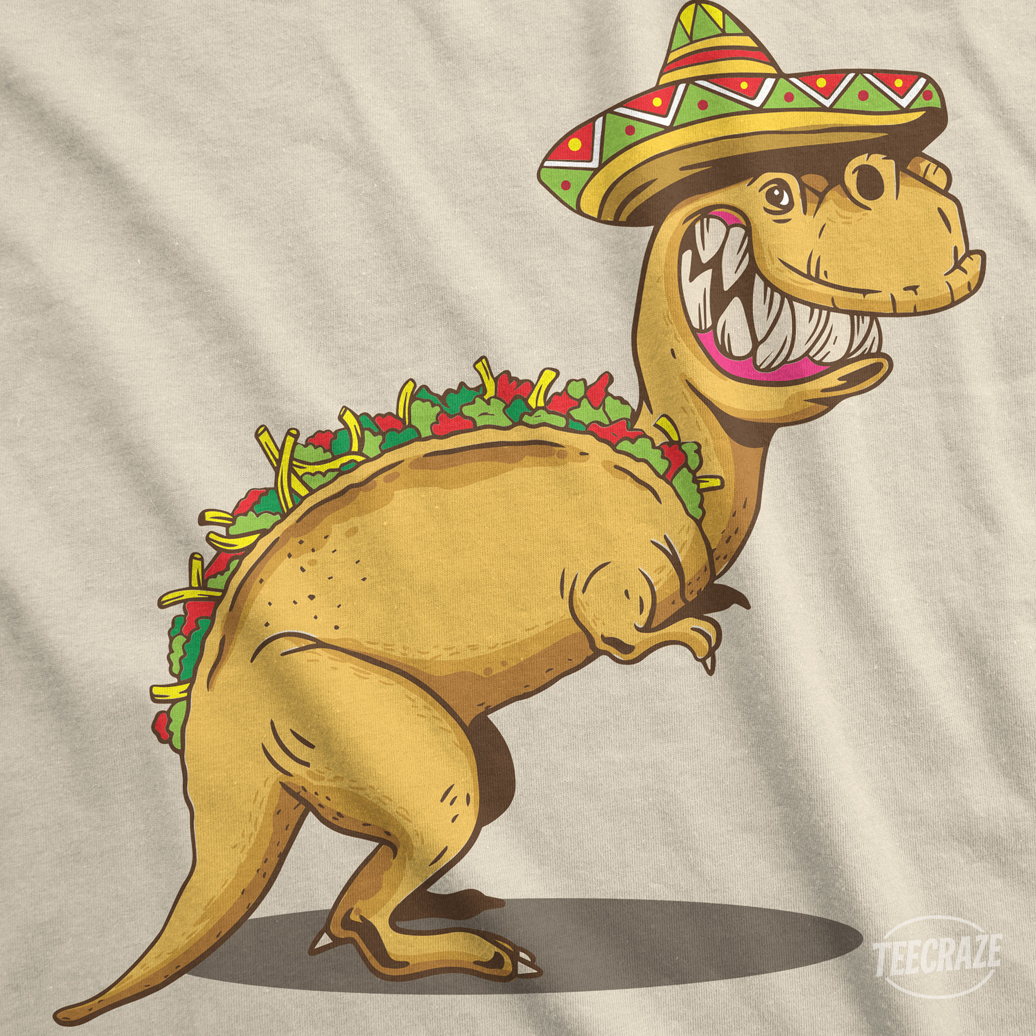 Tacosaurus Rex – Cinco Dino Style – Funny Taco Dinosaur Unisex T-Shirt