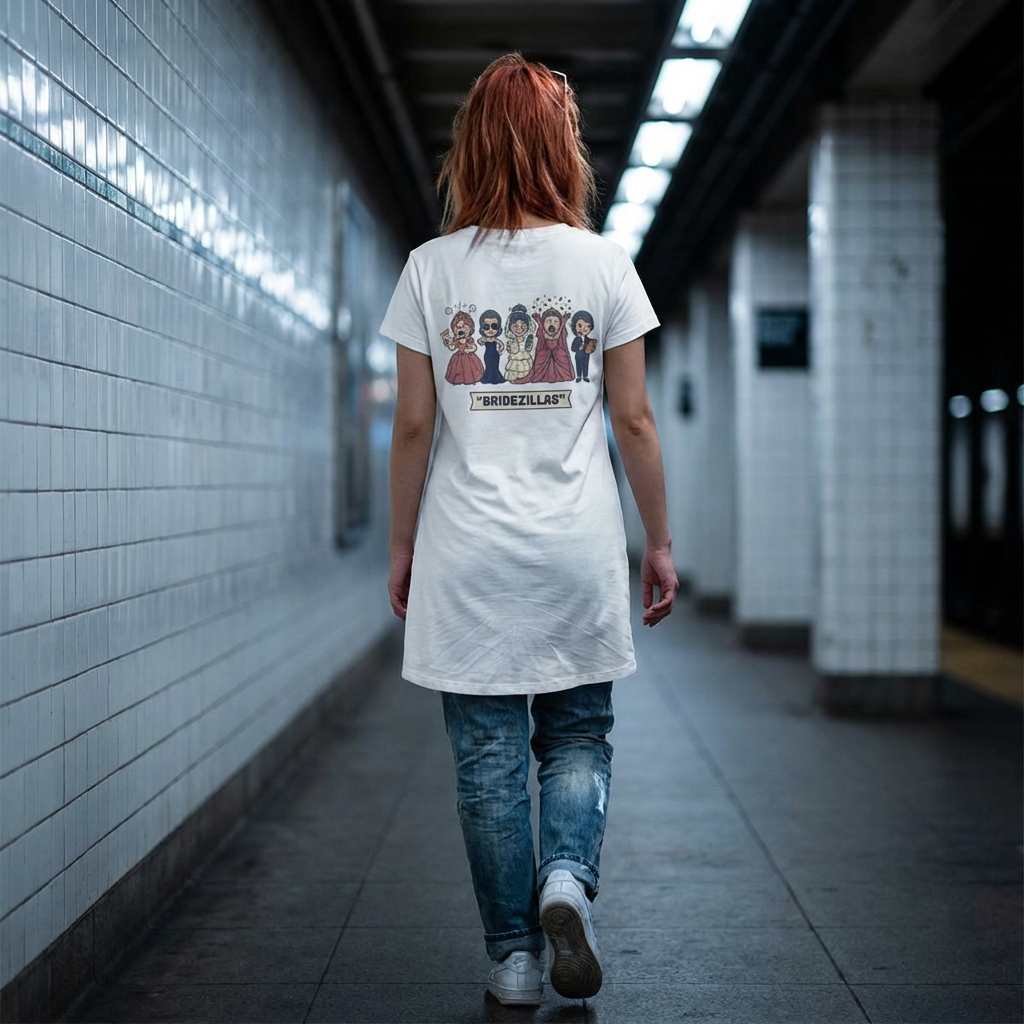 Bride to Be T‑Shirt Dress — Bridal Party 'Bridezillas' Bachelorette Dress