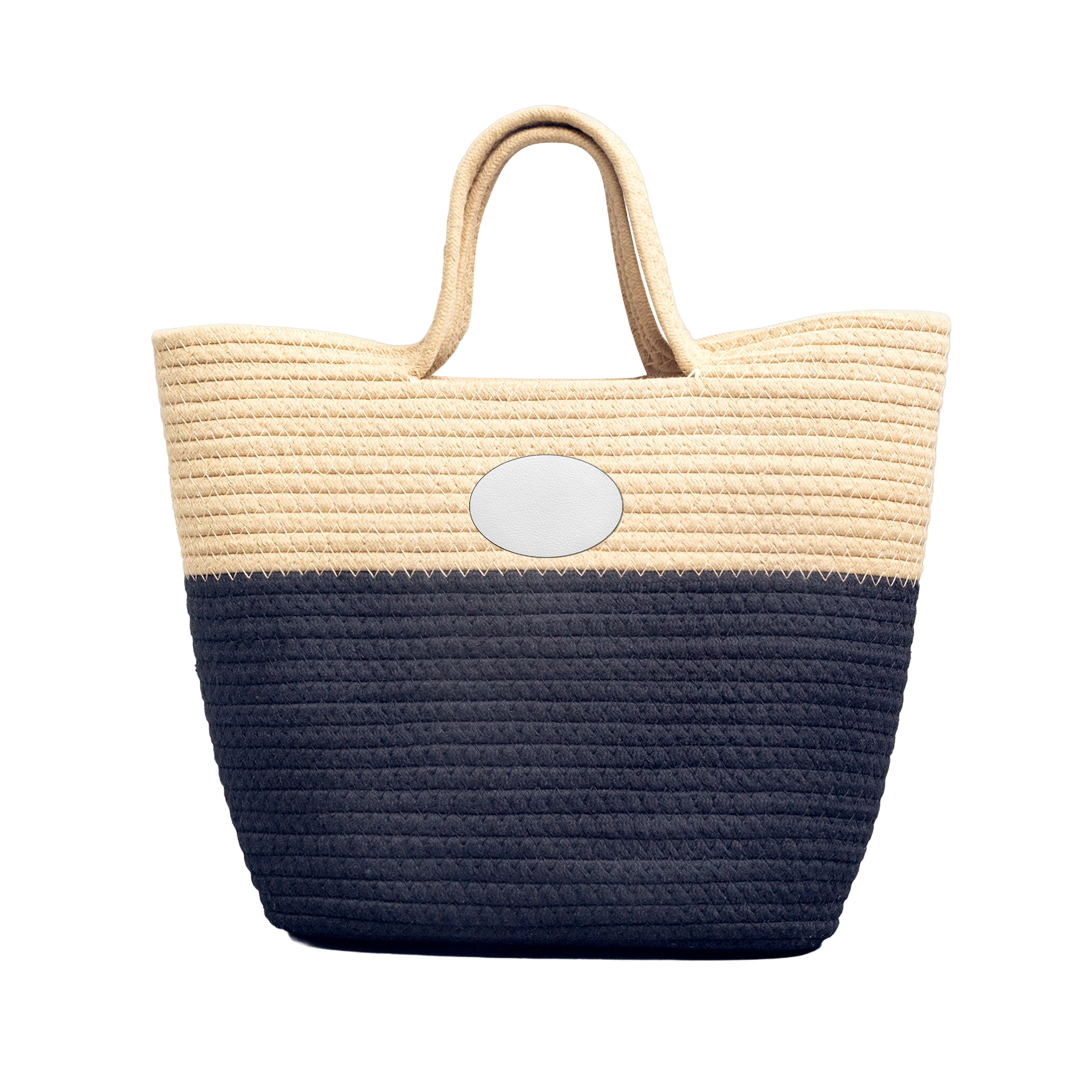 Handwoven Straw Bag — "Haiti For Life" Beach Tote product thumbnail image Handwoven Straw Bag — "Haiti For Life" Beach Tote product thumbnail image