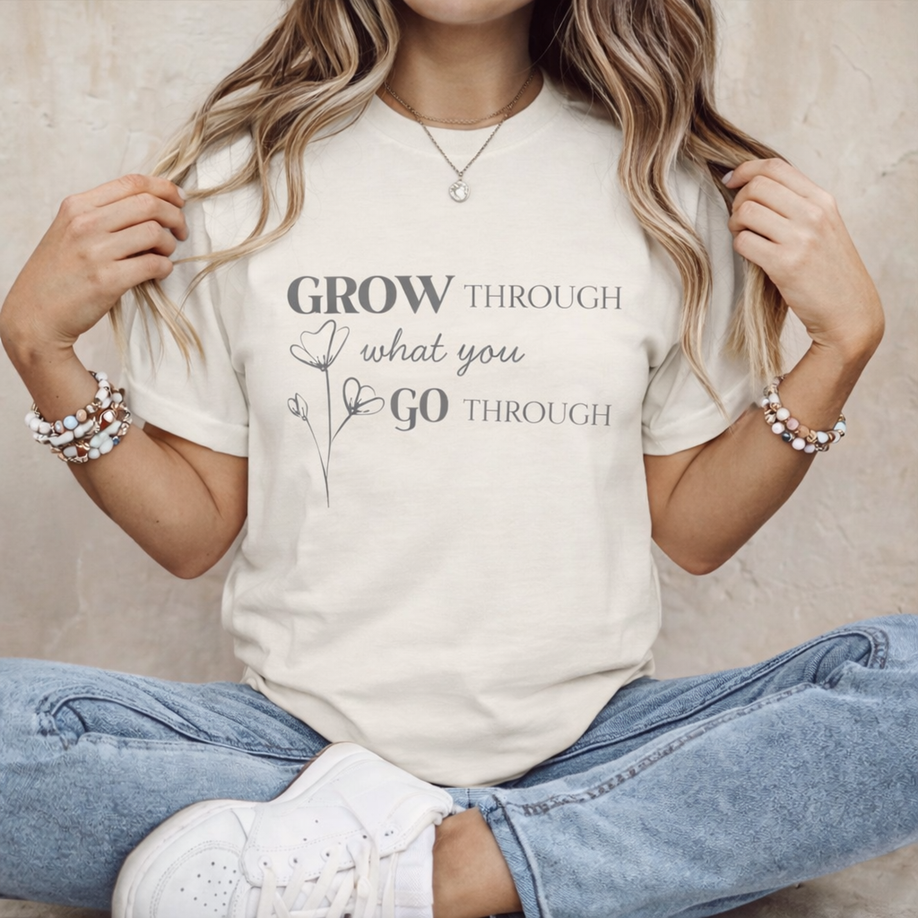 Grow Through What You Go Through T‑Shirt product thumbnail image Grow Through What You Go Through T‑Shirt product thumbnail image