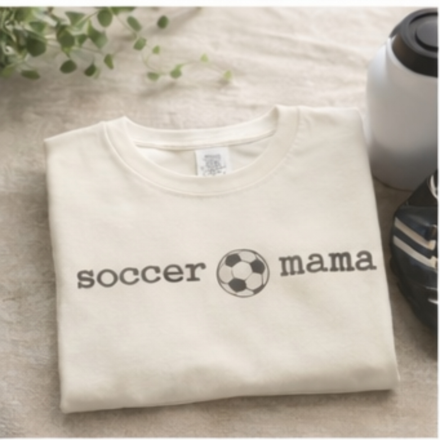 Soccer Mama T-Shirt — Women's Soccer Mom Tee with Soccer Ball Graphic product thumbnail image