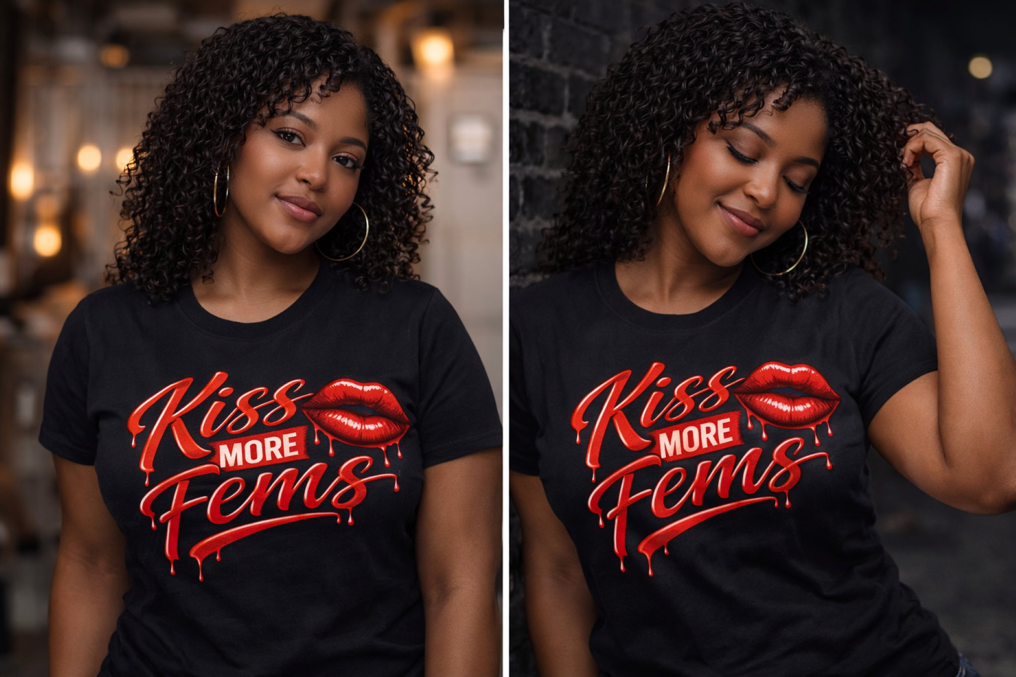 Kiss More Fems T-Shirt product thumbnail image Kiss More Fems T-Shirt product thumbnail image