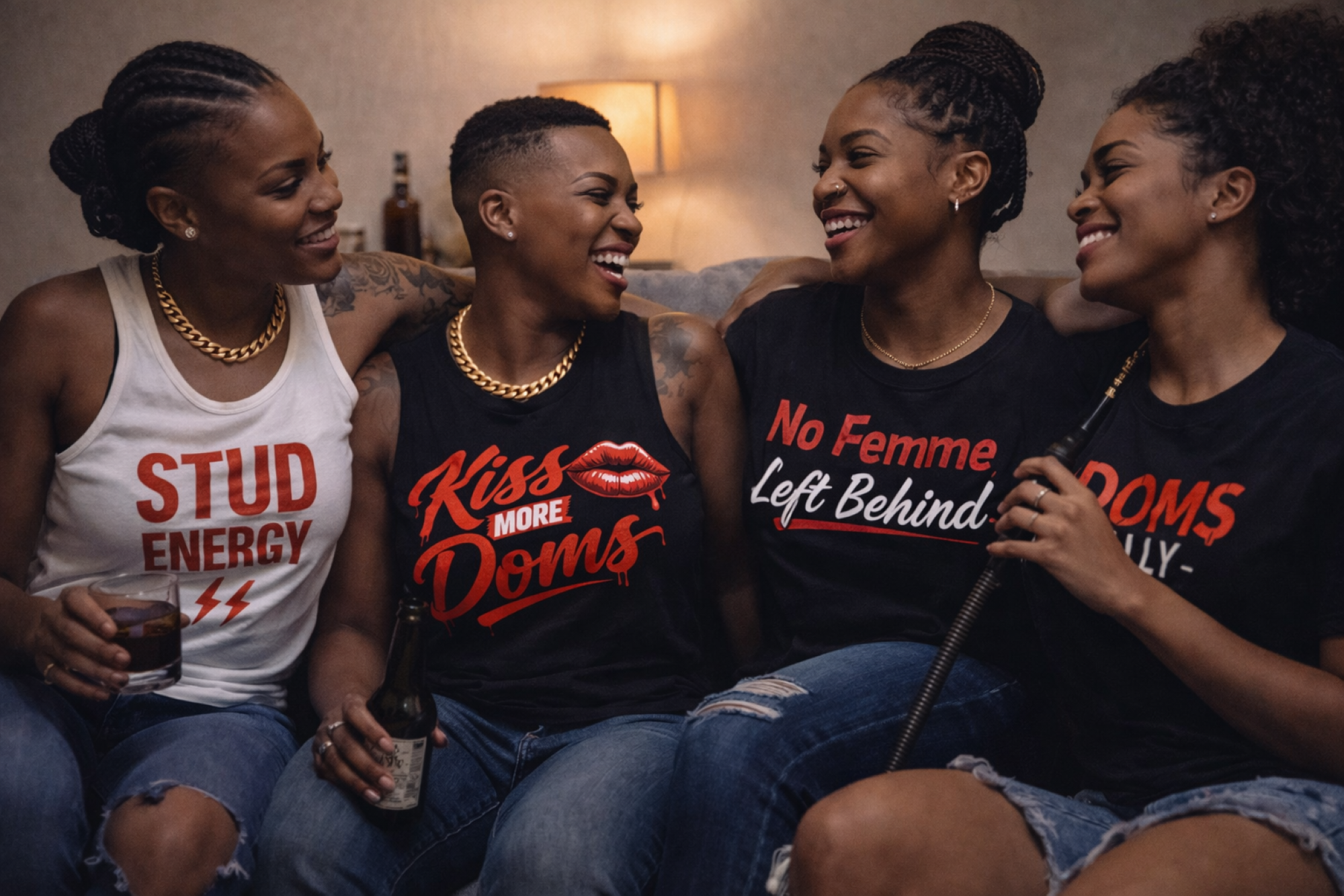 Kiss More Doms Graphic T-Shirt product thumbnail image Kiss More Doms Graphic T-Shirt product thumbnail image