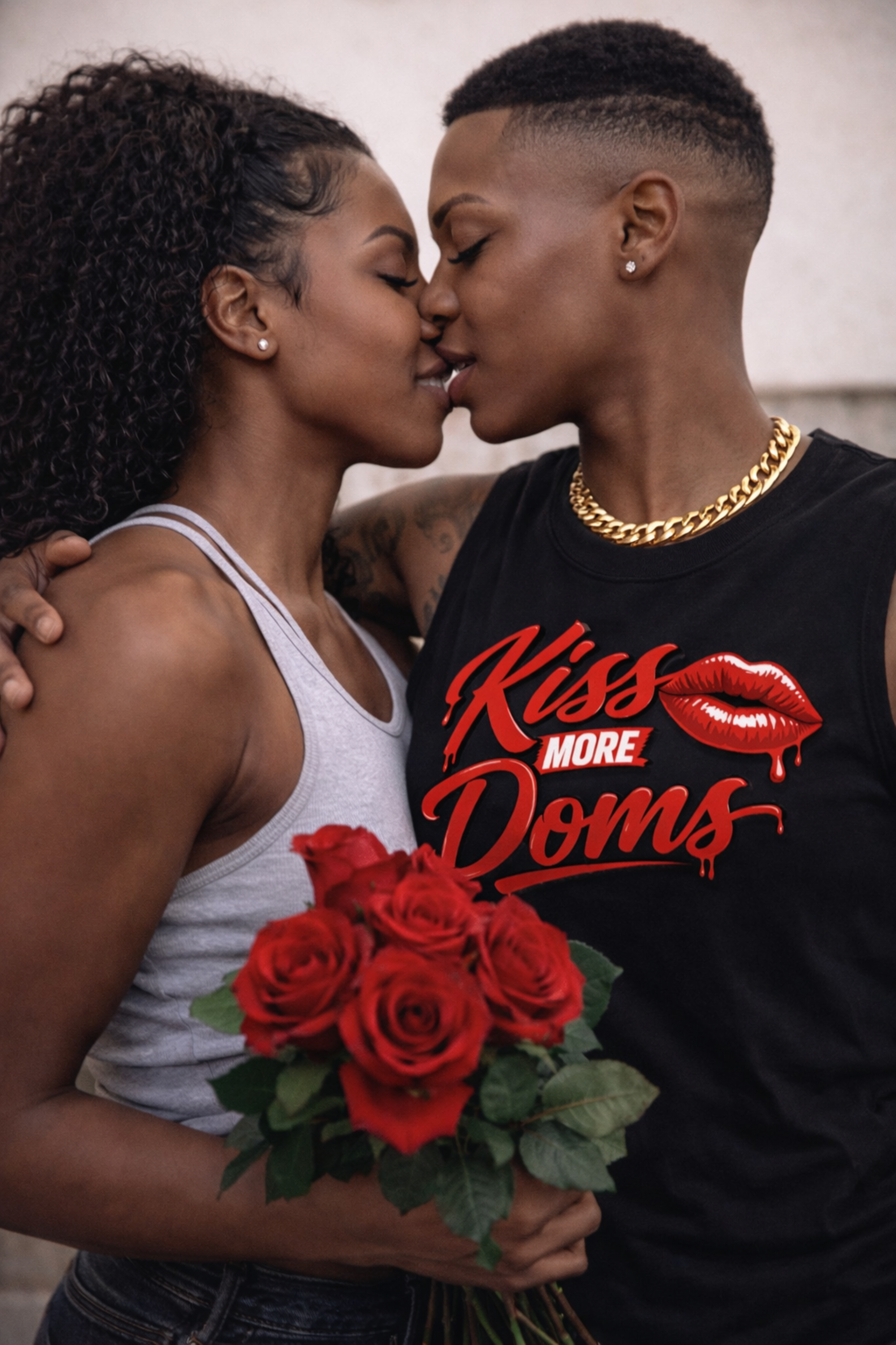 Kiss More Doms Graphic T-Shirt product thumbnail image
