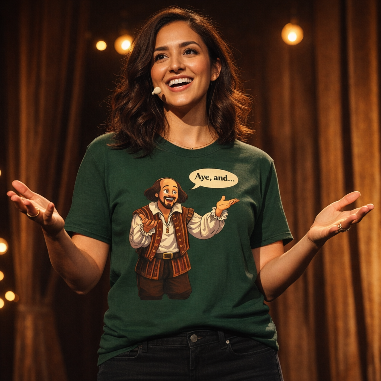 Aye And Unisex T-Shirt - Perfect for Shakespeare Inspired Improvisors product thumbnail image Aye And Unisex T-Shirt - Perfect for Shakespeare Inspired Improvisors product thumbnail image