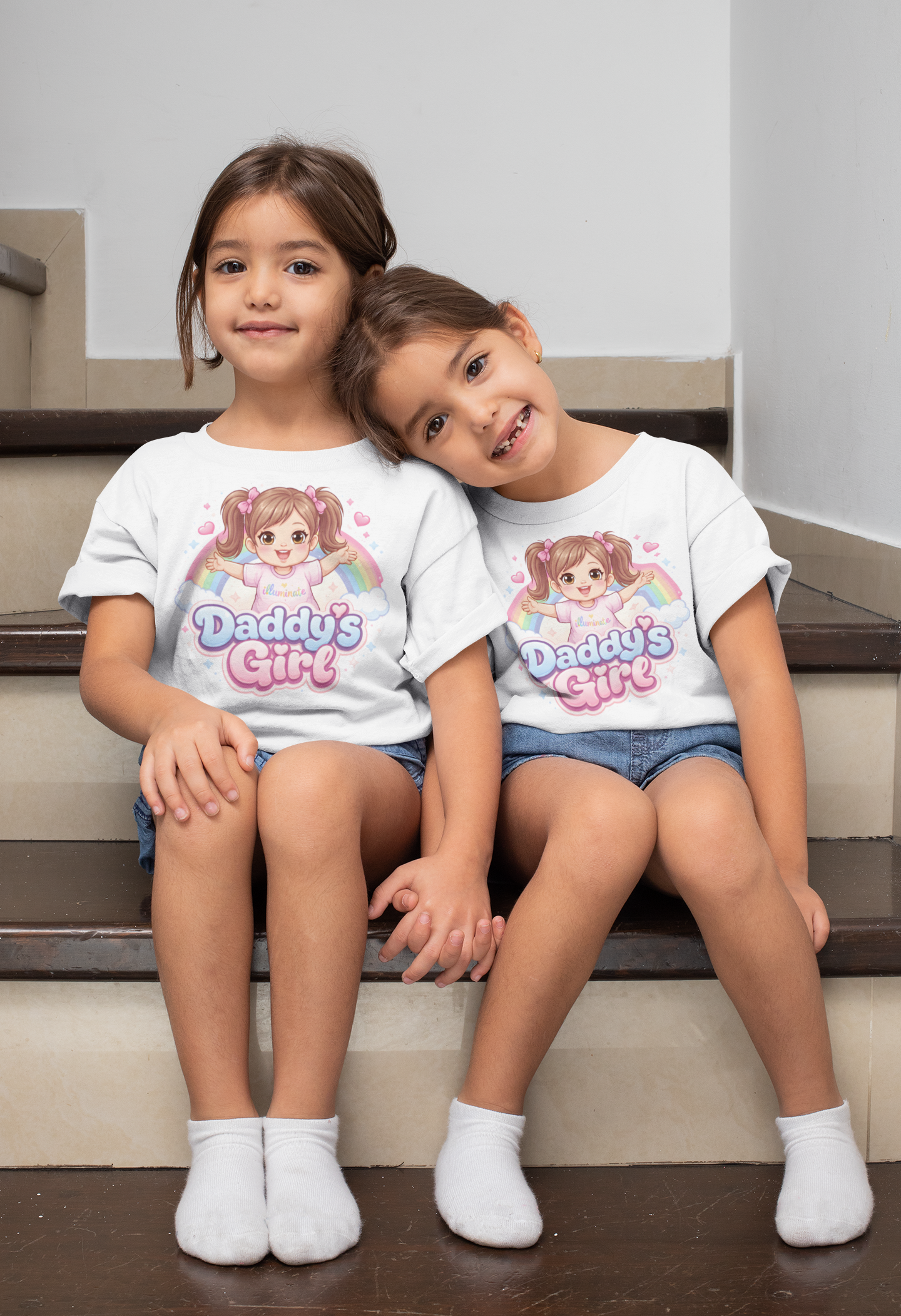 Daddy's Girl Baby T-Shirt — Cute Rainbow Toddler Tee product thumbnail image Daddy's Girl Baby T-Shirt — Cute Rainbow Toddler Tee product thumbnail image